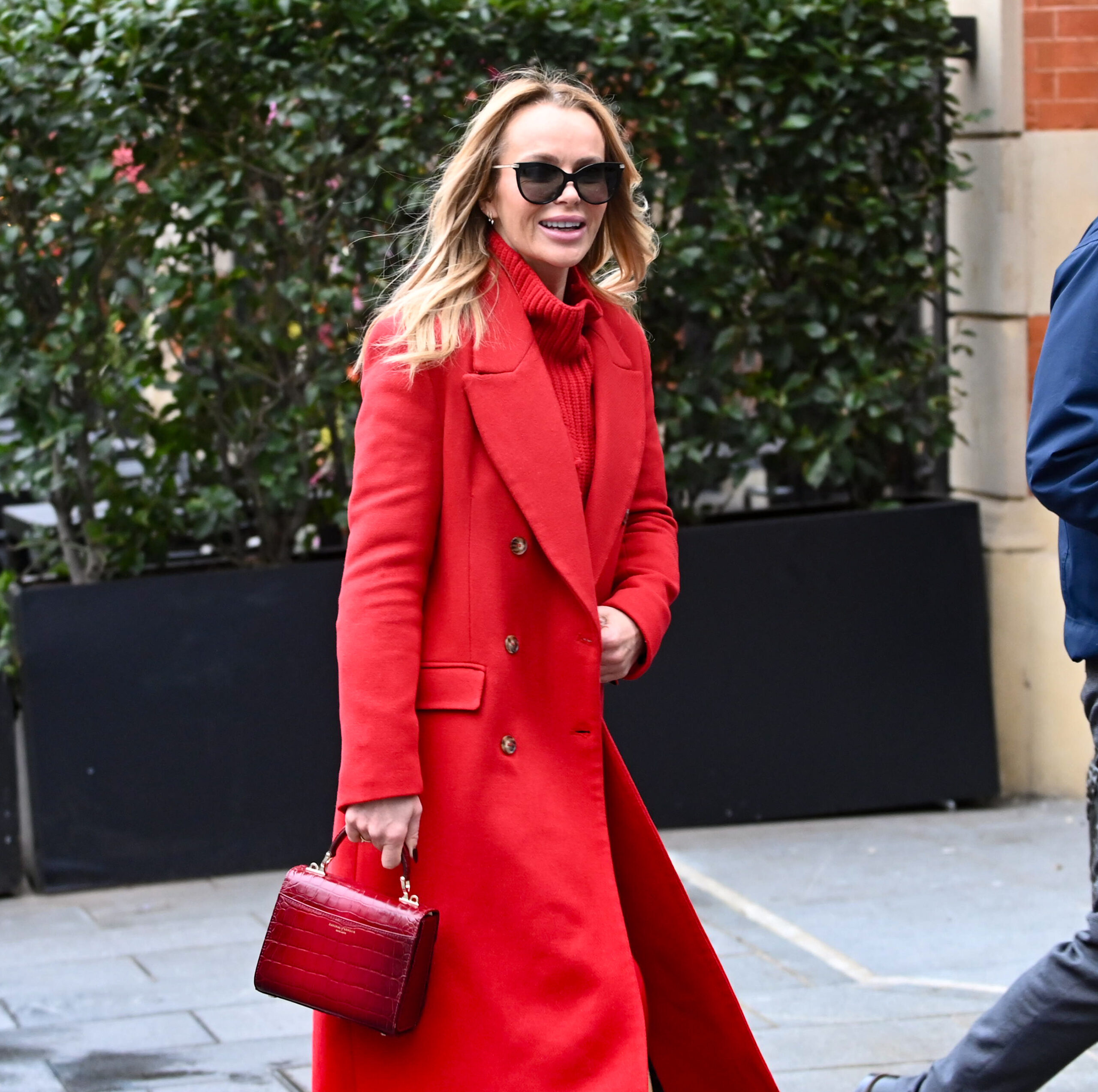 Amanda Holden walking