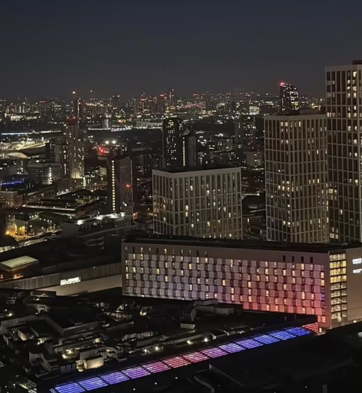 The view from Pete Wicks' London flat