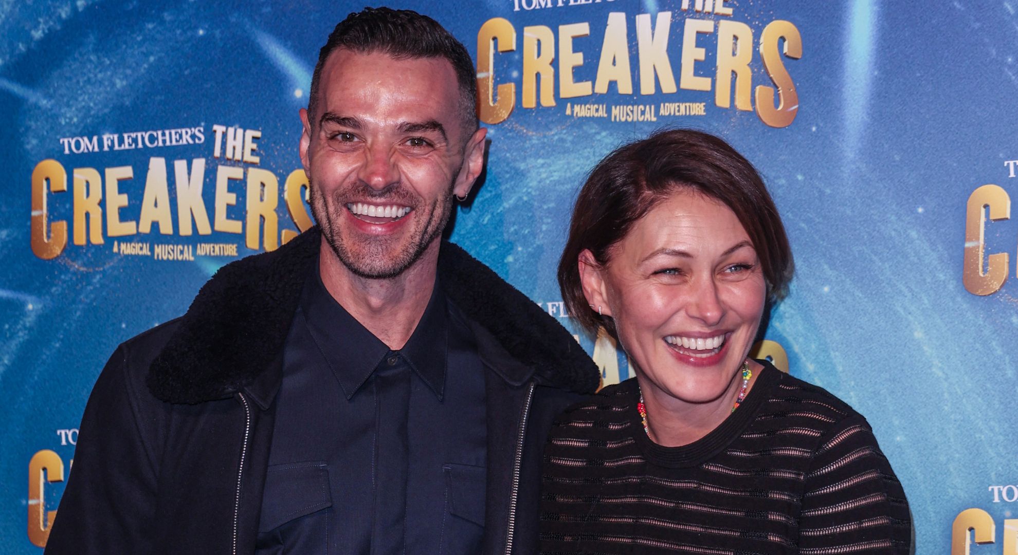 Matt and Emma Willis laughing