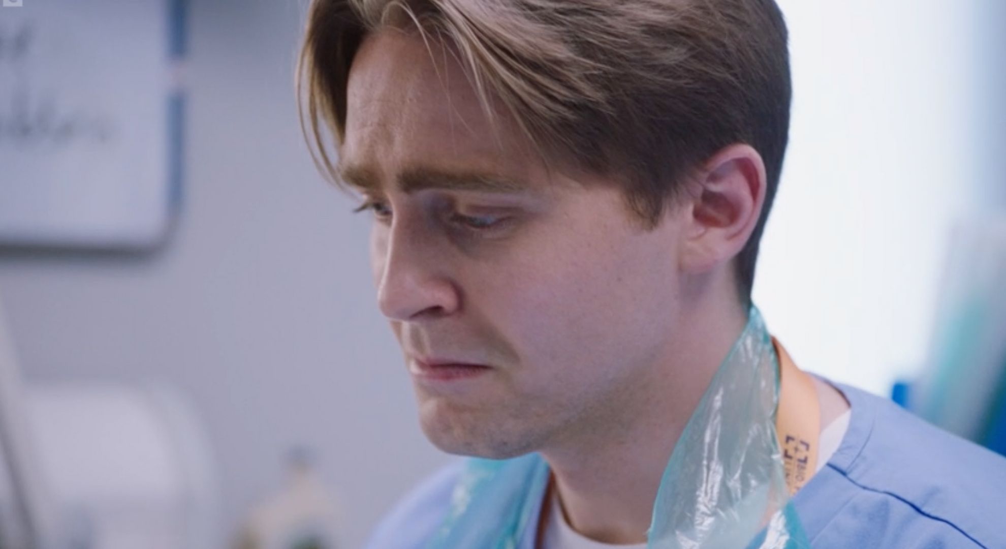 Barney Walsh performing in Casualty