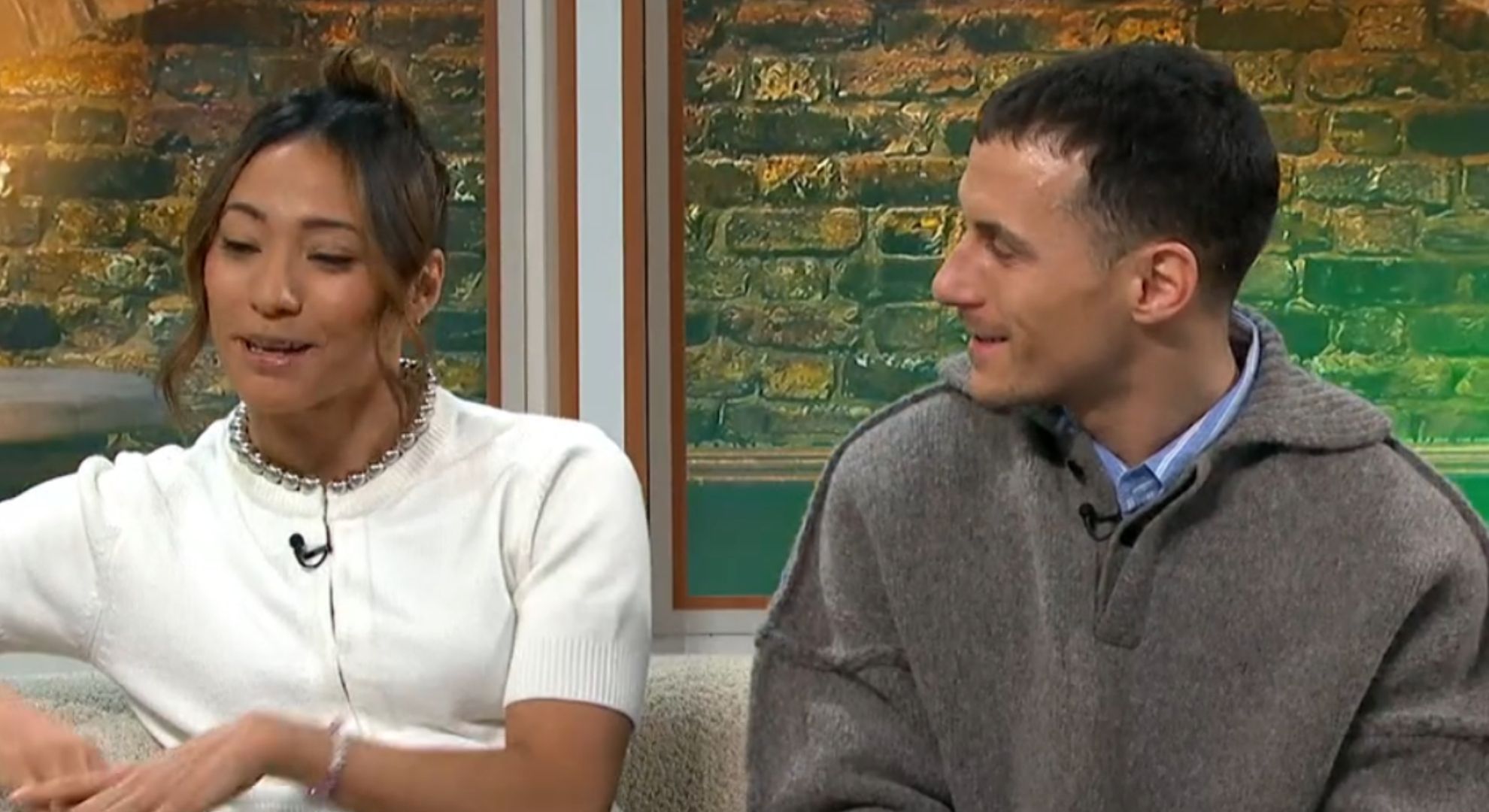 Screenshot of Karen Hauer and Gorka Márquez from Good Morning Britain