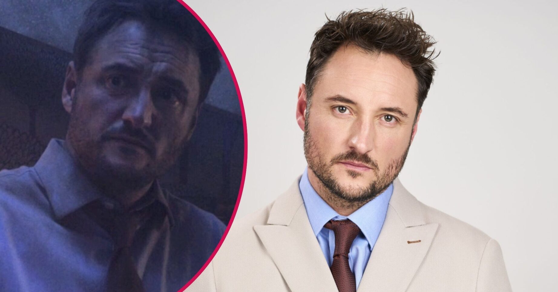 Martin on EastEnders; inset, in last night's episode (Credit: BBC/Composite: ED!)