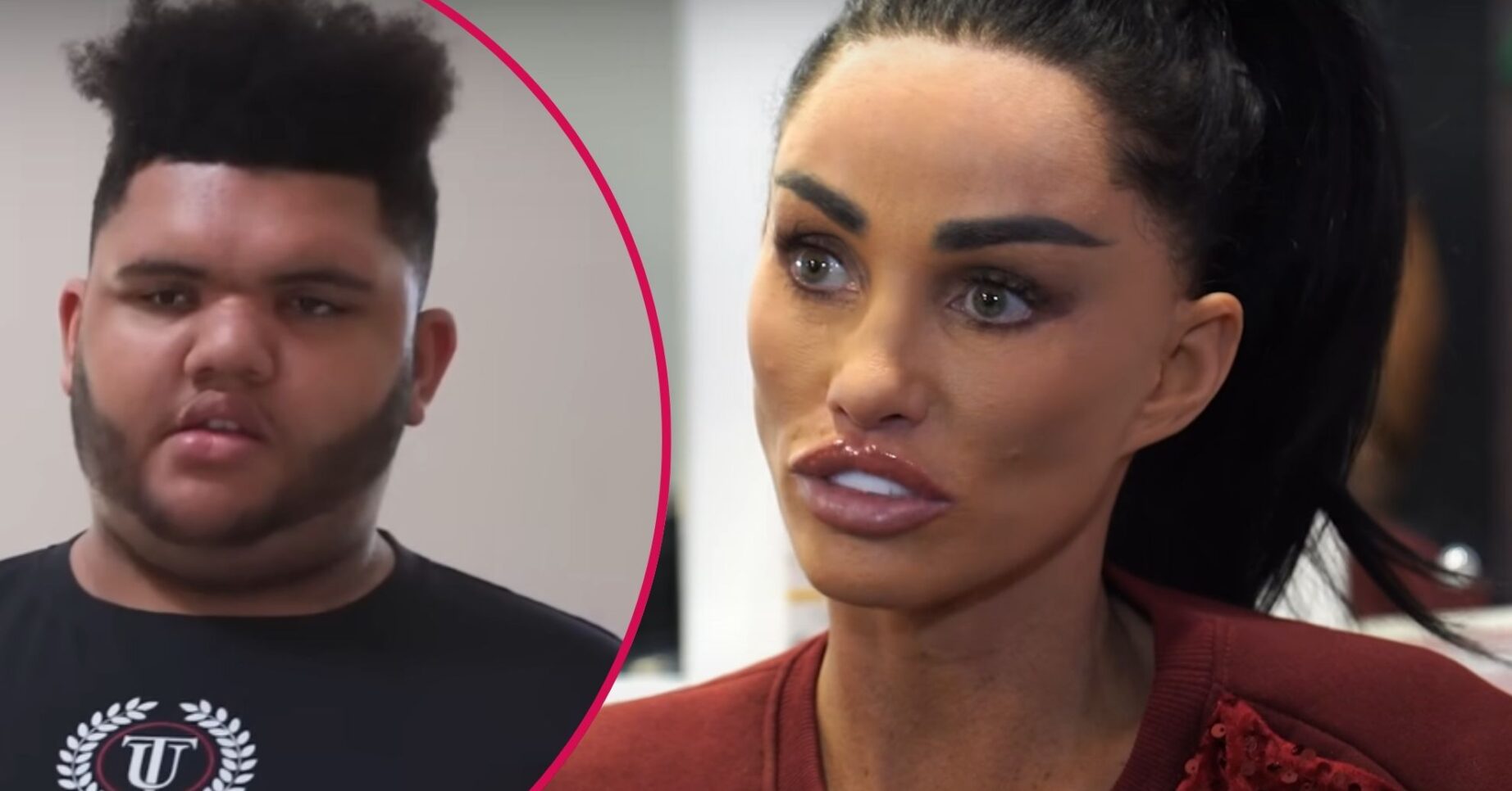 Split image of Harvey Price (left) and Katie Price (right)