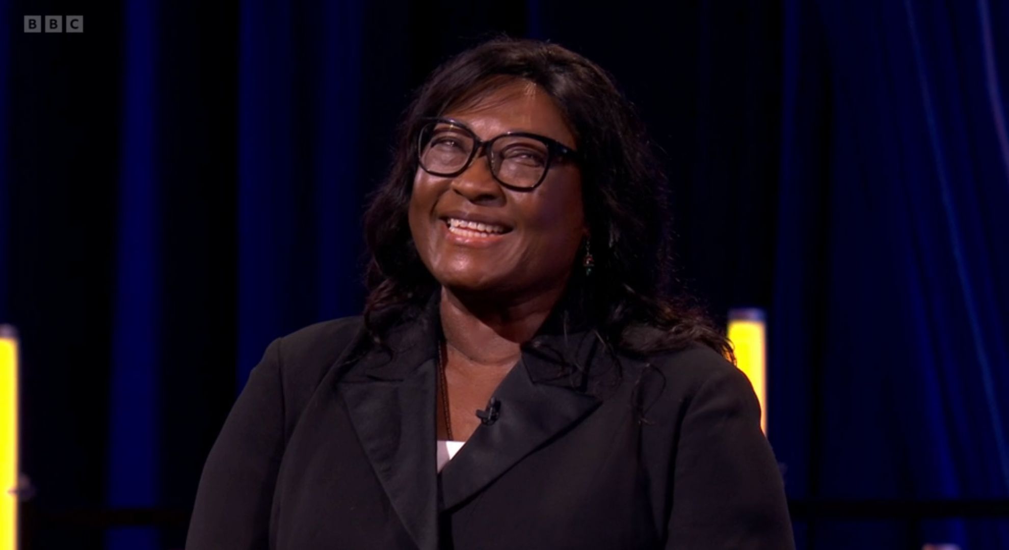 Fredette smiling on Michael McIntyre's Big Show 