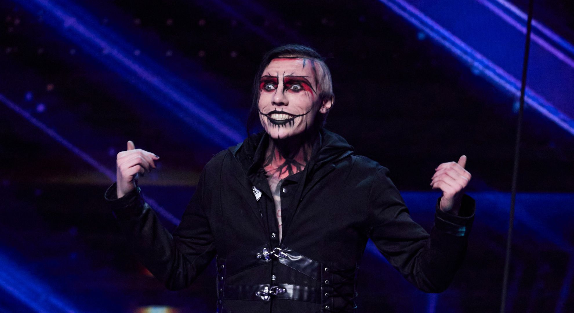 Auzzy Blood smiling on BGT 