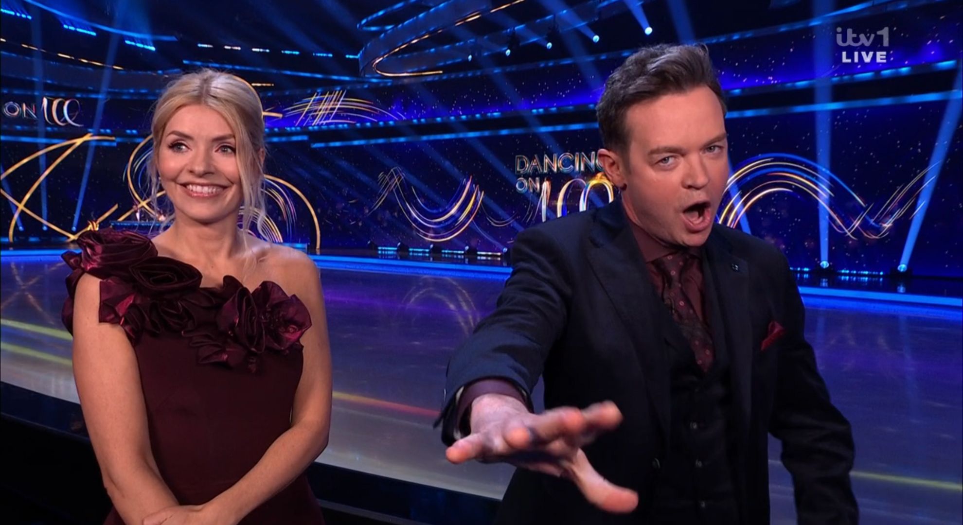 Holly Willoughby and Stephen Mulhern hosting Dancing On Ice 