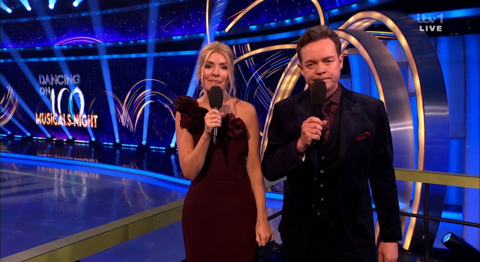 Holly Willoughby and Stephen Mulhern hosting Dancing On Ice 