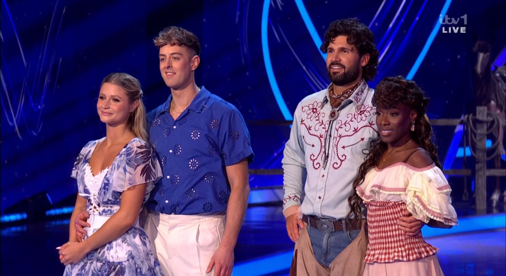 Mollie Pearce and Colin Grafton and Dan Edgar and Vanessa James on Dancing On Ice