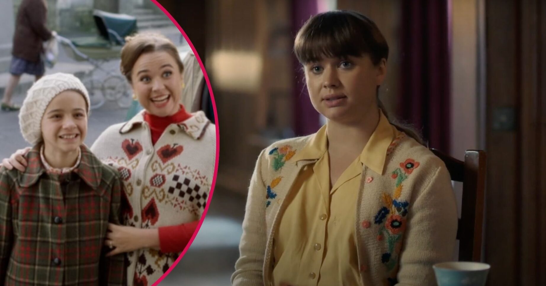 ED comp: Nancy and Colette in Call The Midwife / nancy sitting down