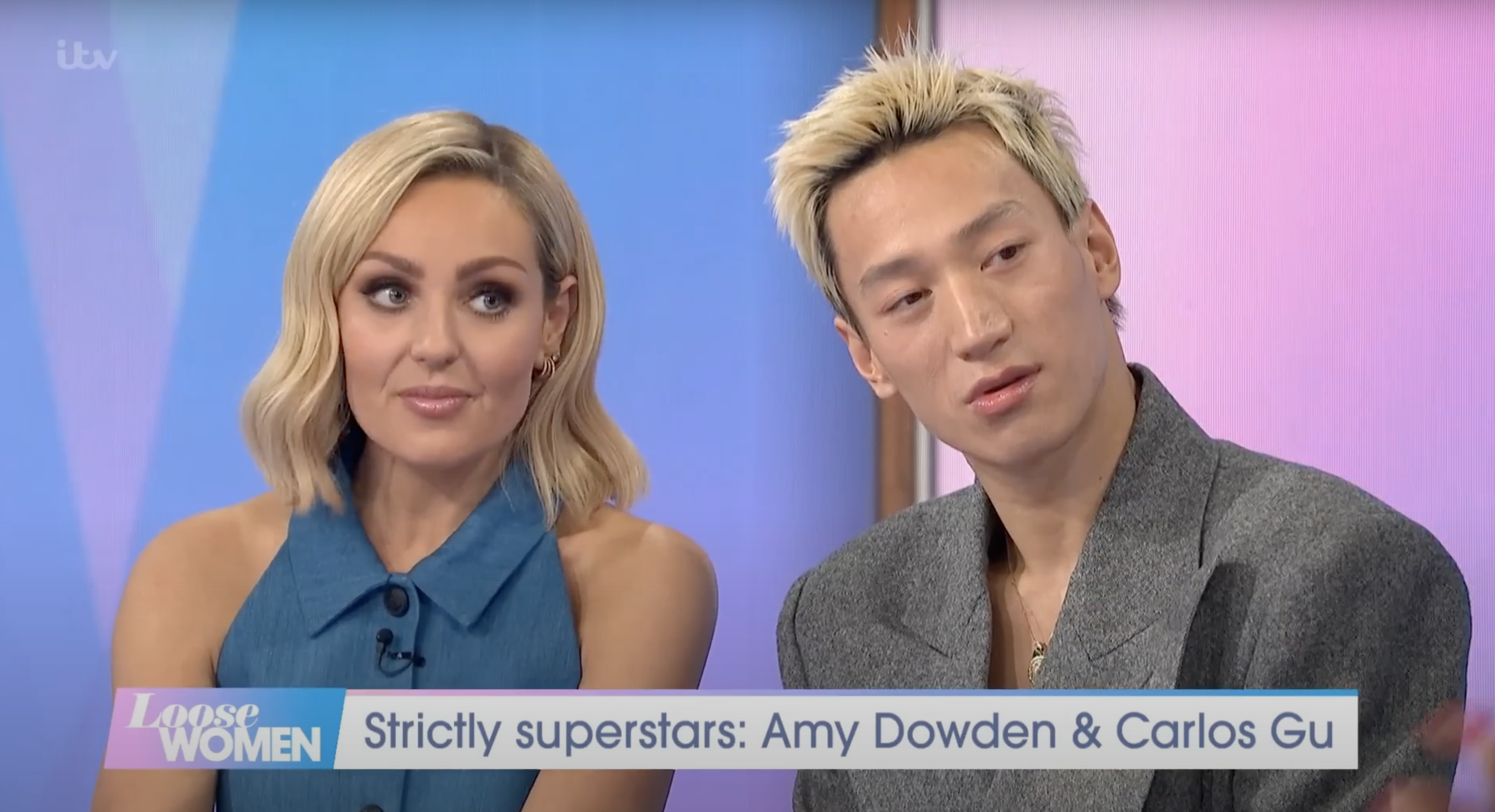 Amy Dowden and Carlos Gu on Loose Women