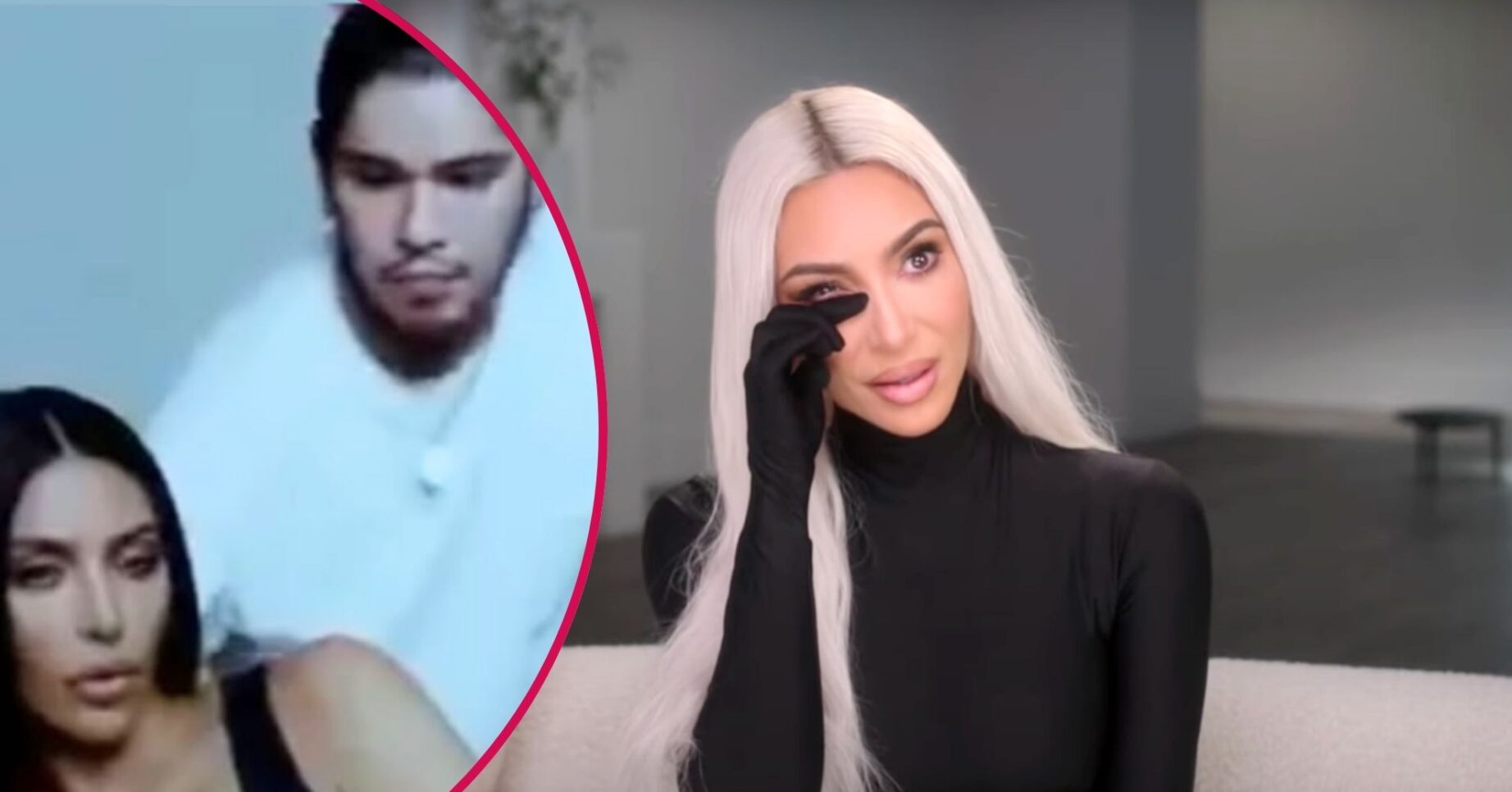 ED comp: Kim Kardashian Instagram story / Kim crying