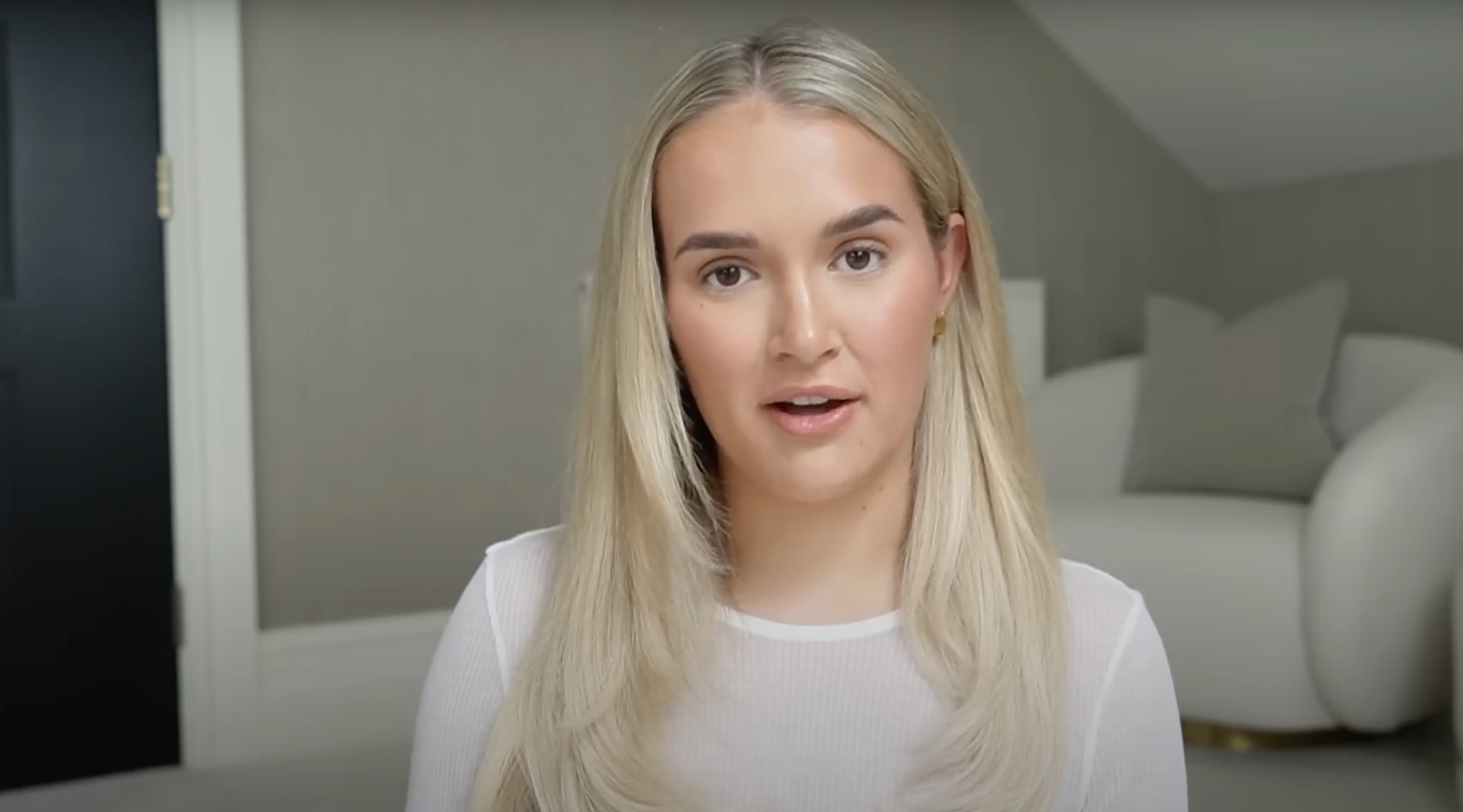 Molly-Mae talking to the camera