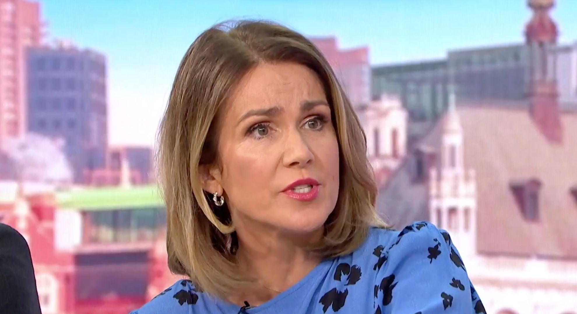 Susanna Reid appears animated