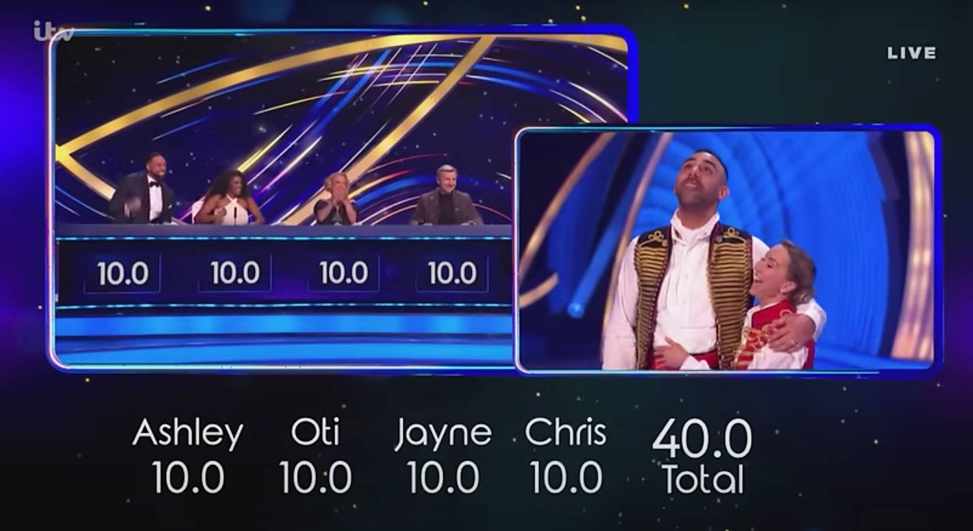 Anton Ferdinand celebrates his skating success