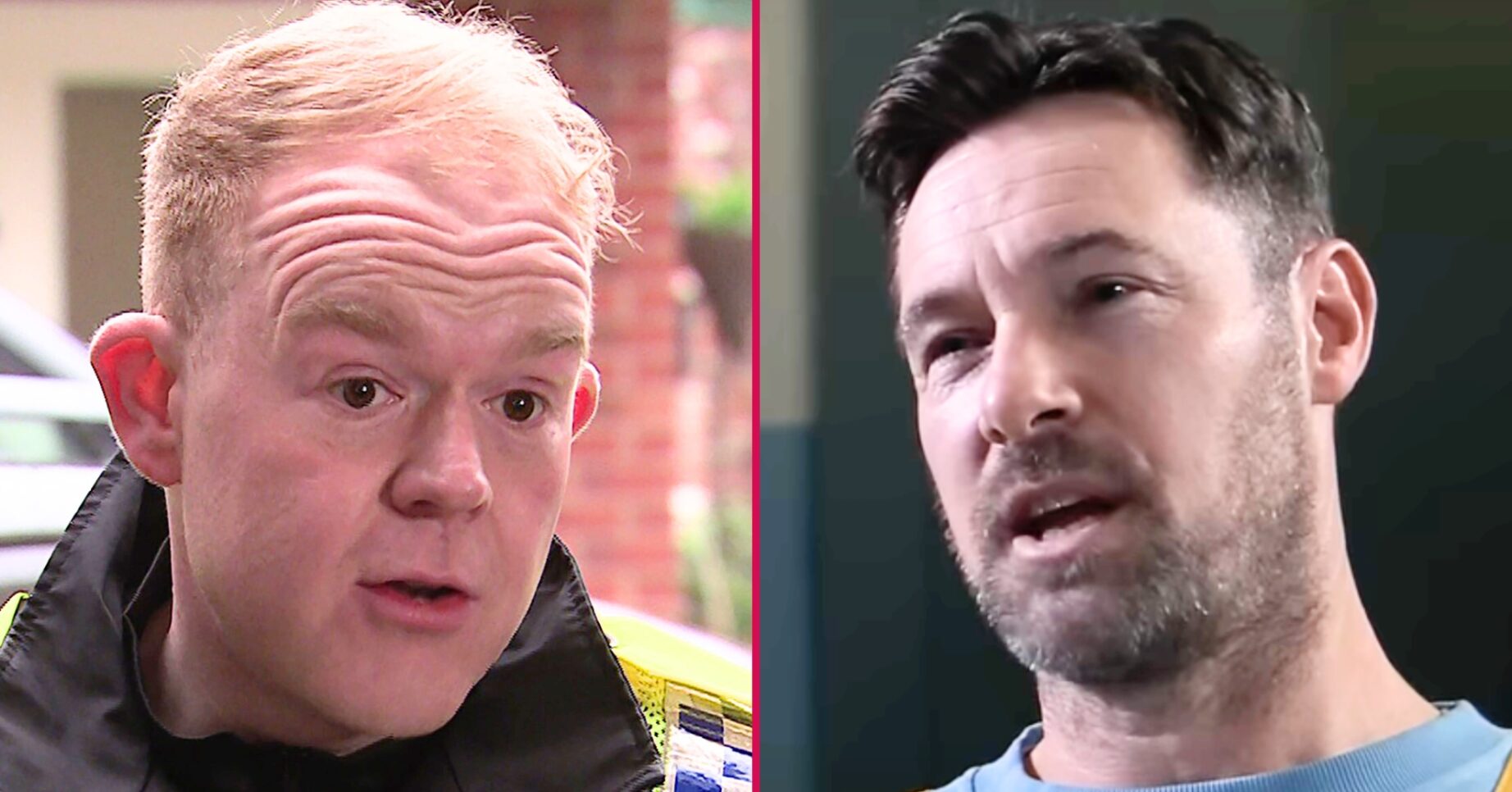 Coronation Street's Craig Tinker, Rob Donovan split pic