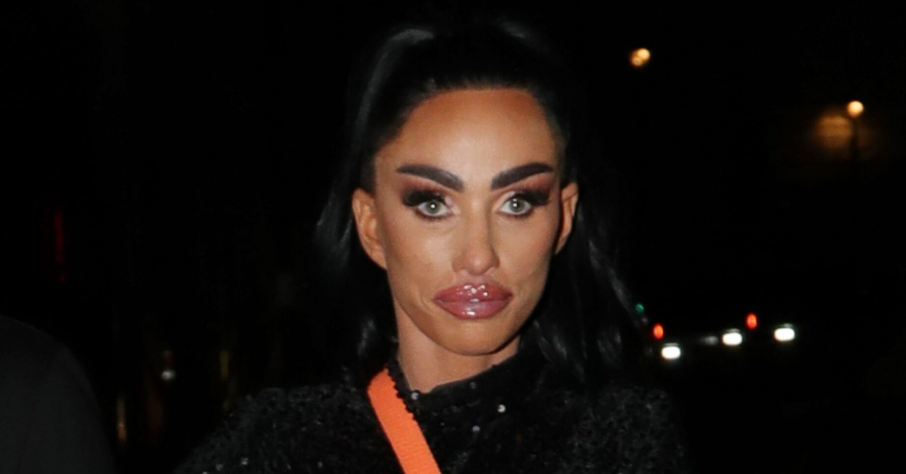 Katie Price gazing in front