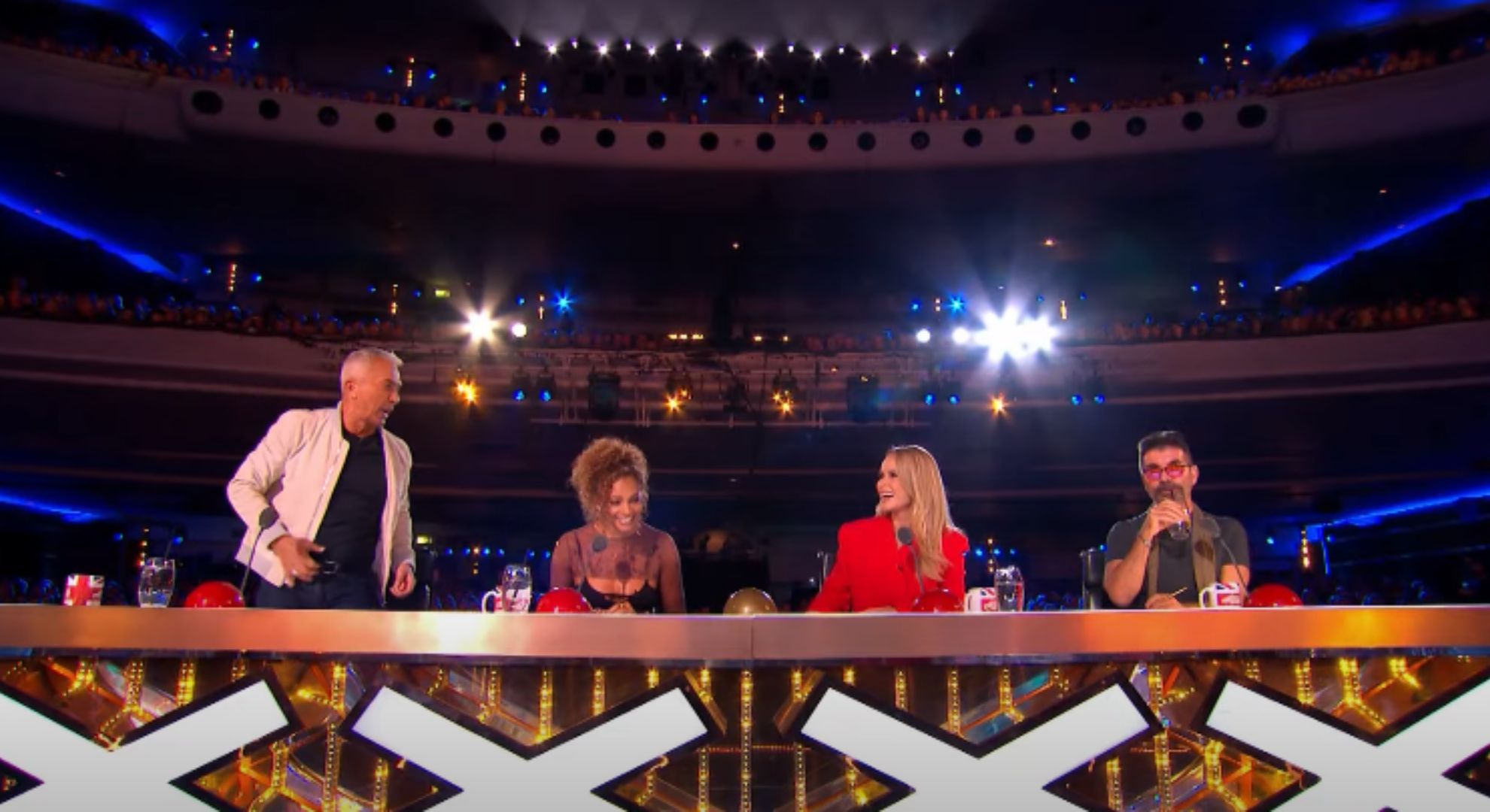 Bruno Tonioli stood up on Britain's Got Talent