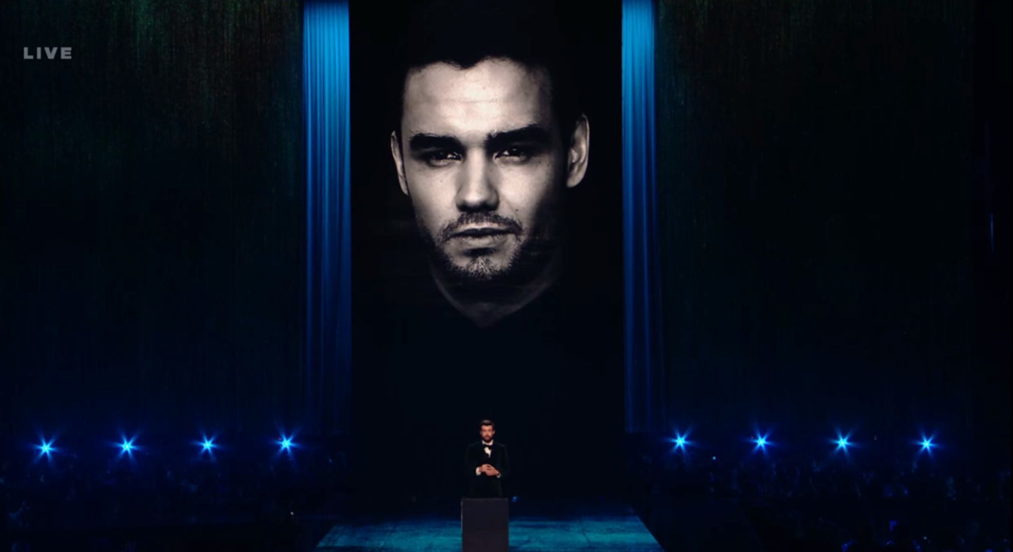 Liam tribute at BRITs