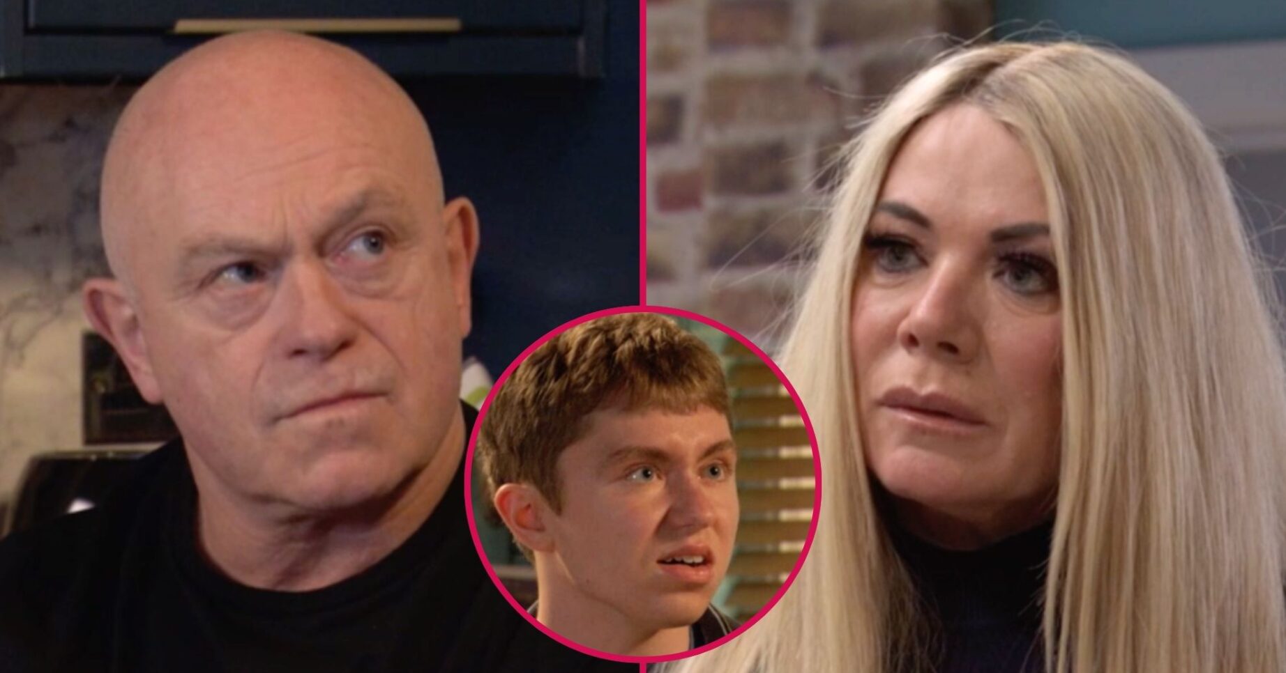 Grant, Barney and Sharon on EastEnders