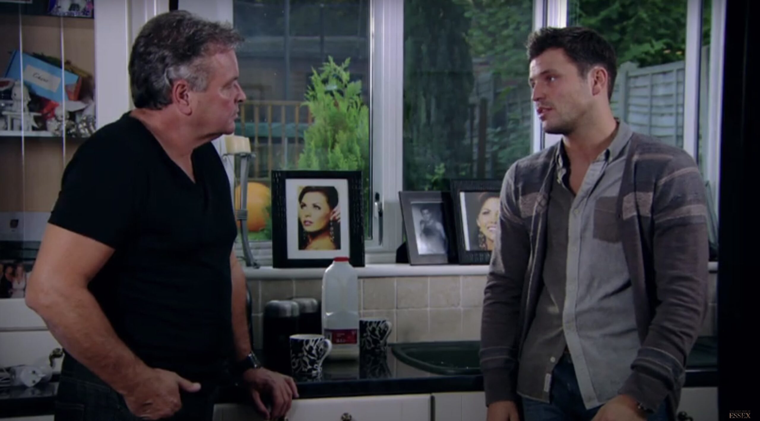 Mark Wright with his dad, Mark Sr, on The Only Way Is Essex