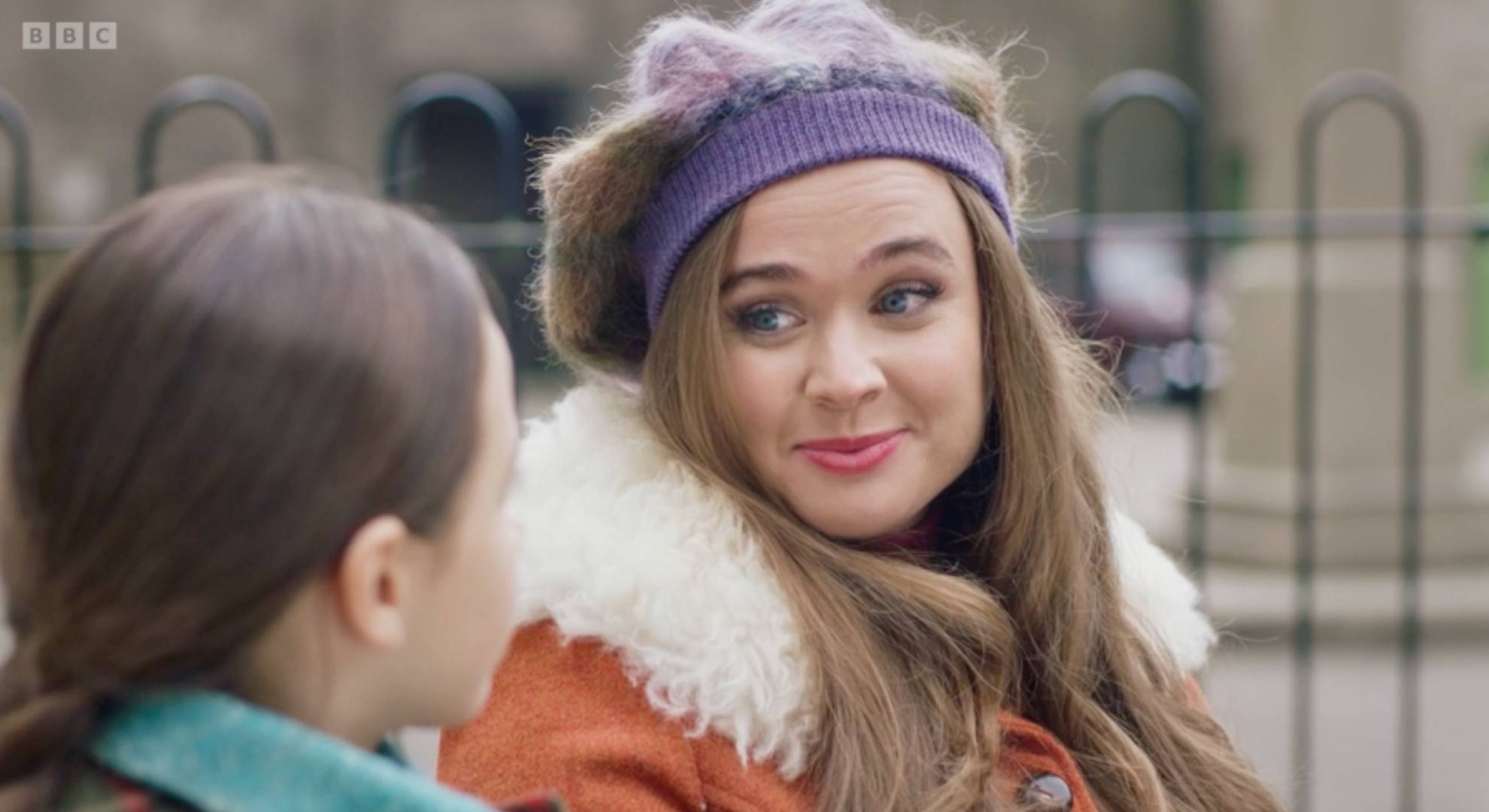 Nancy smiles at her daughter