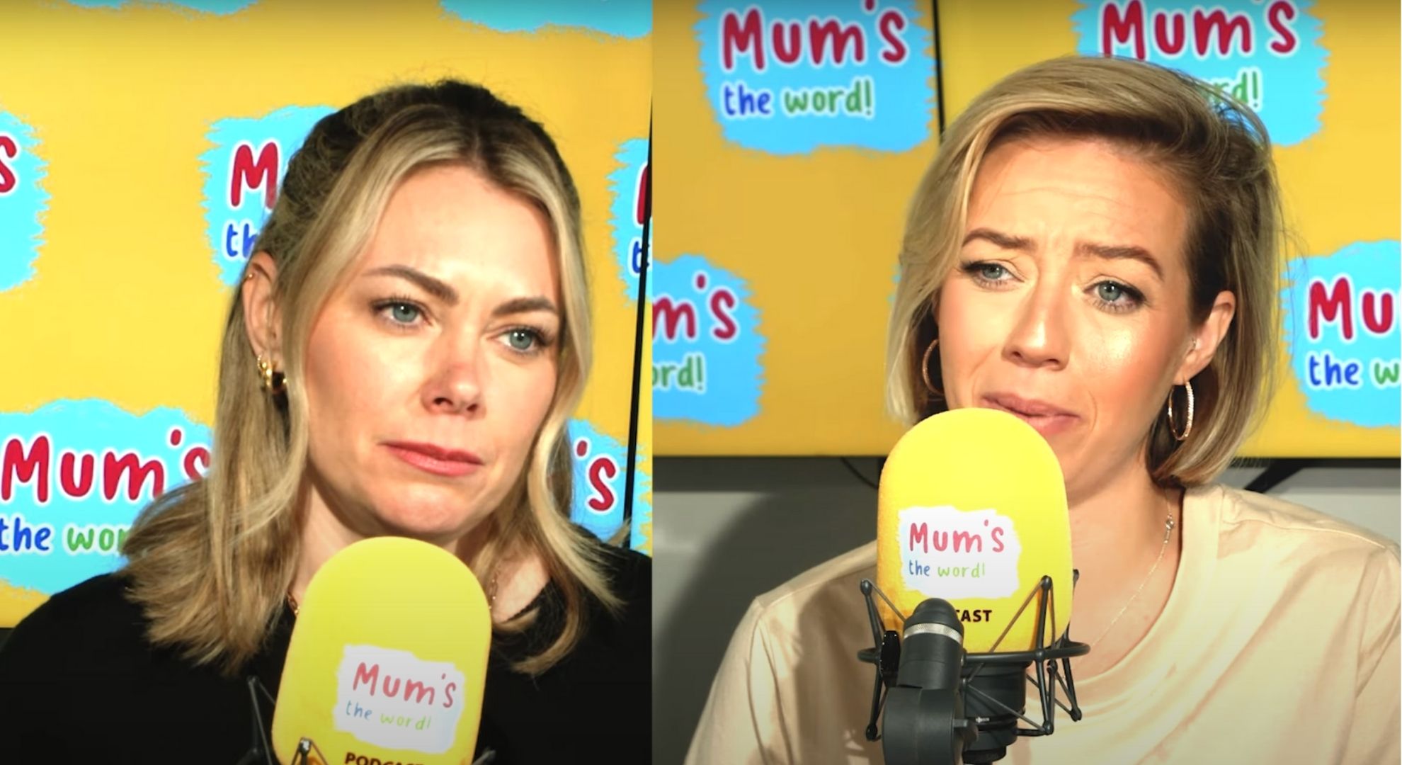 Georgia Jones and Kelsey Parker on their podcast