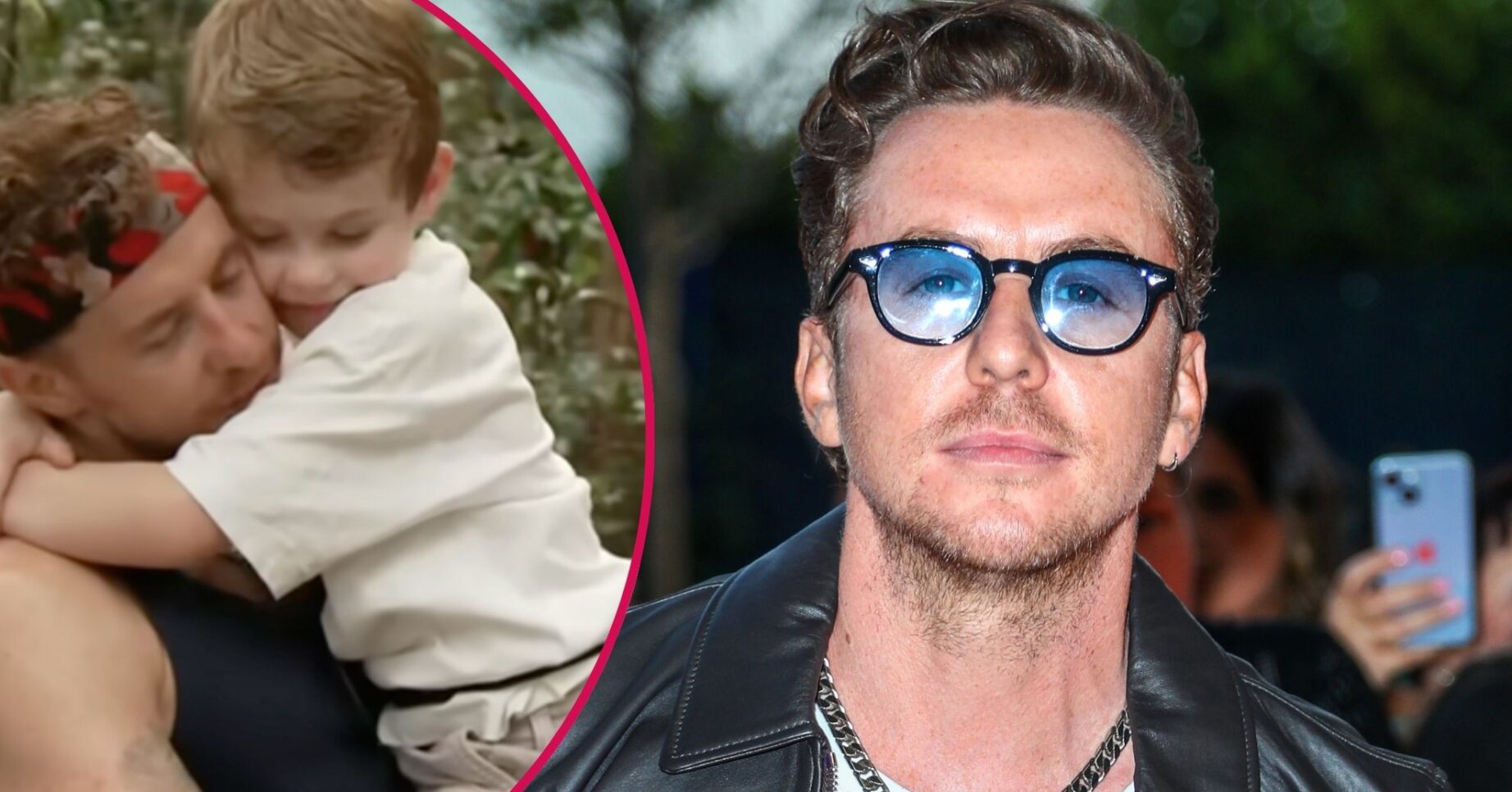 ED comp: Danny Jones holding son Cooper / Danny Jones at National Television Awards