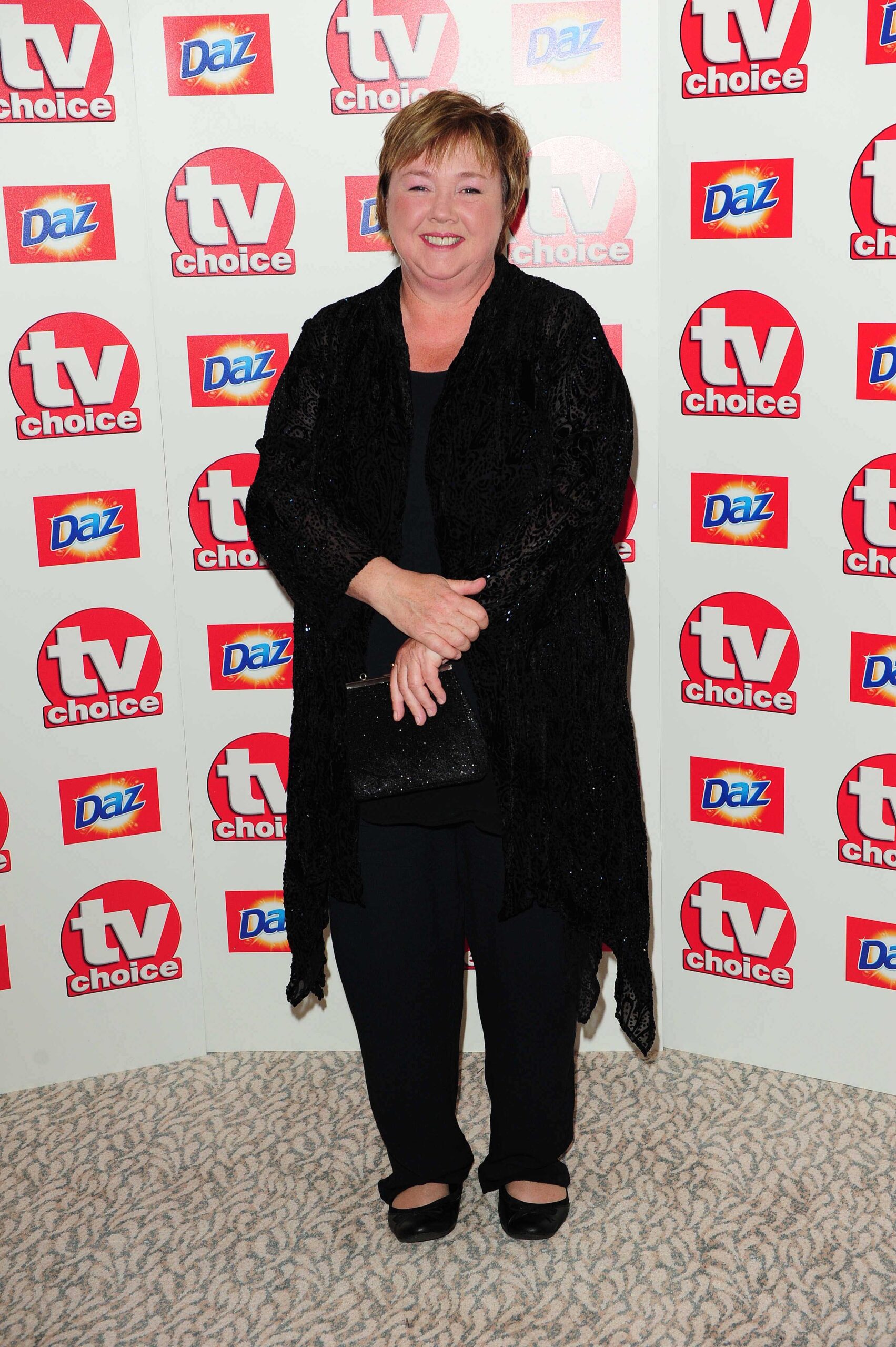 Pauline Quirke smiling at event 