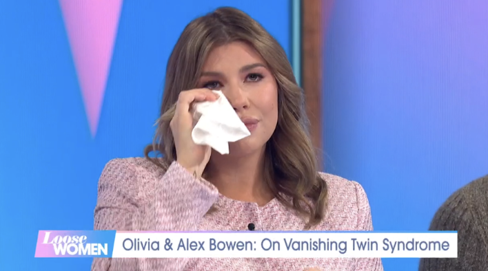 Olivia Bowen in tears on Loose Women