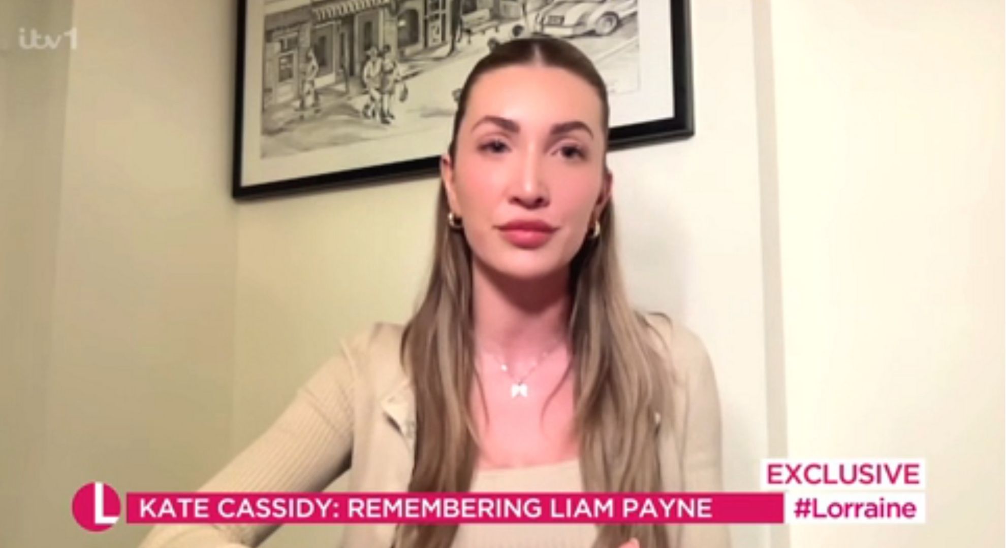 Kate Cassidy speaking on Lorraine