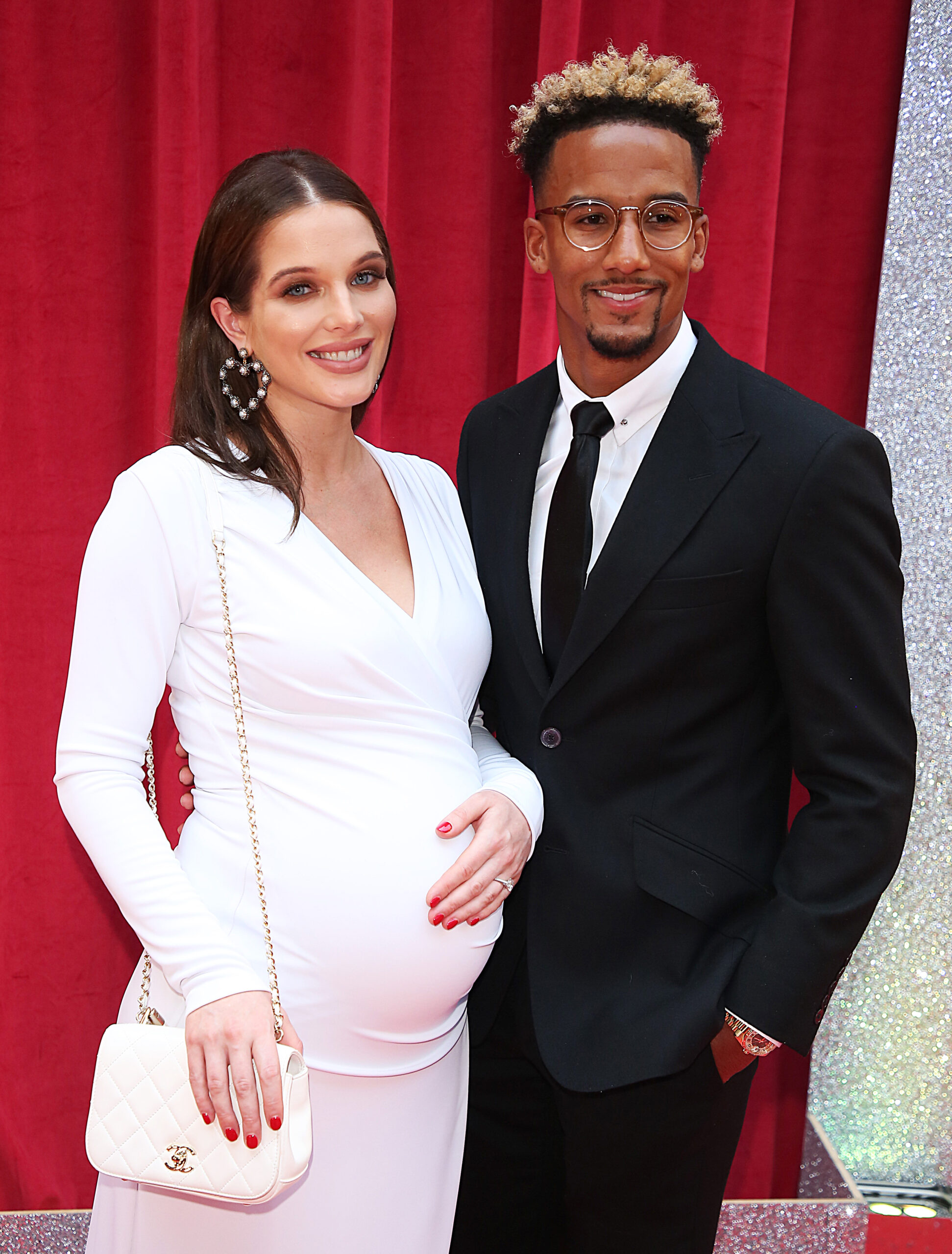 Helen Flanagan and Scott Sinclair smiling