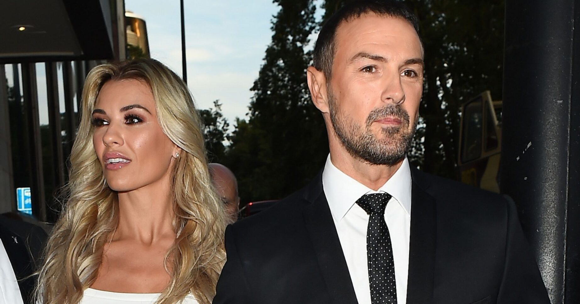 Paddy McGuiness and Christine walking