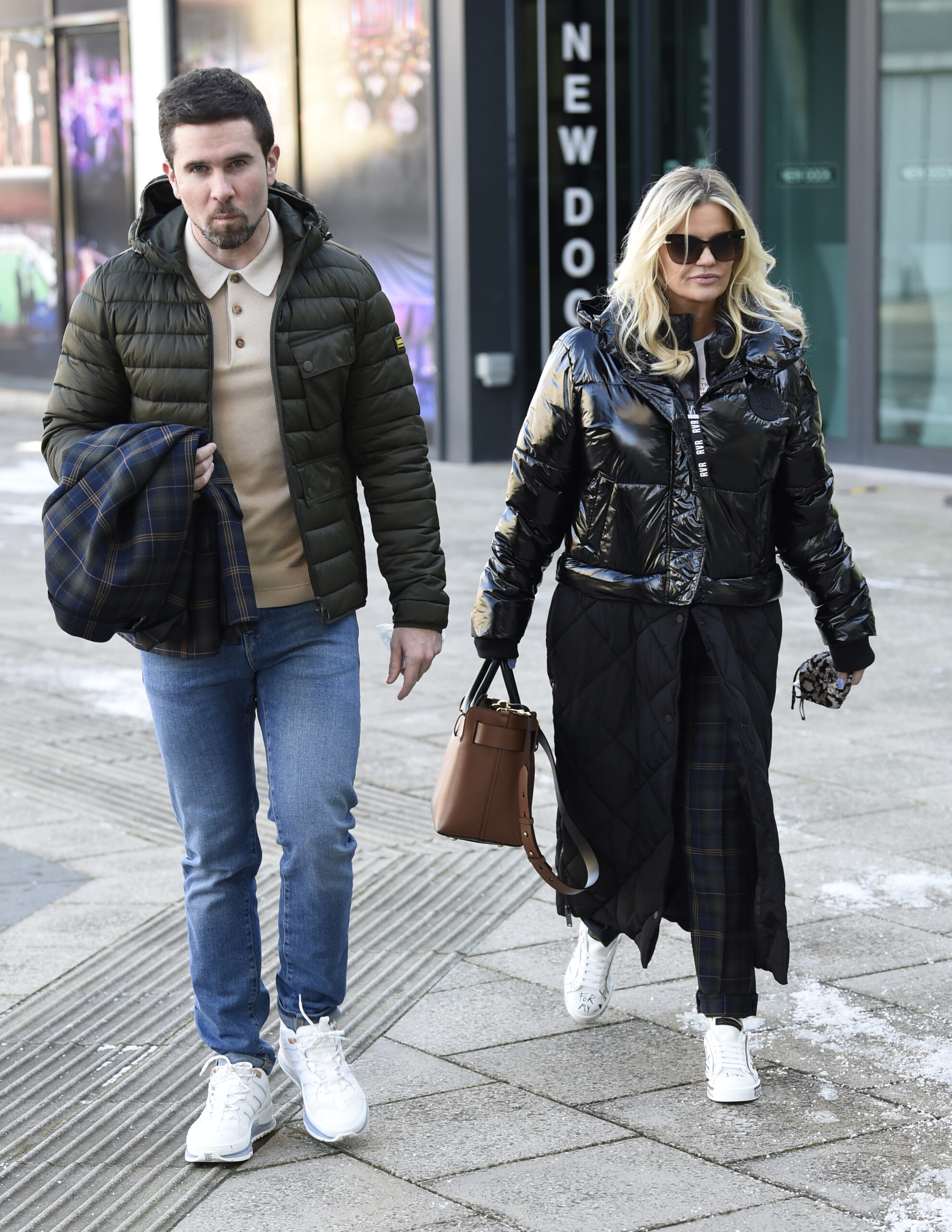 Ryan and Kerry Katona walking together