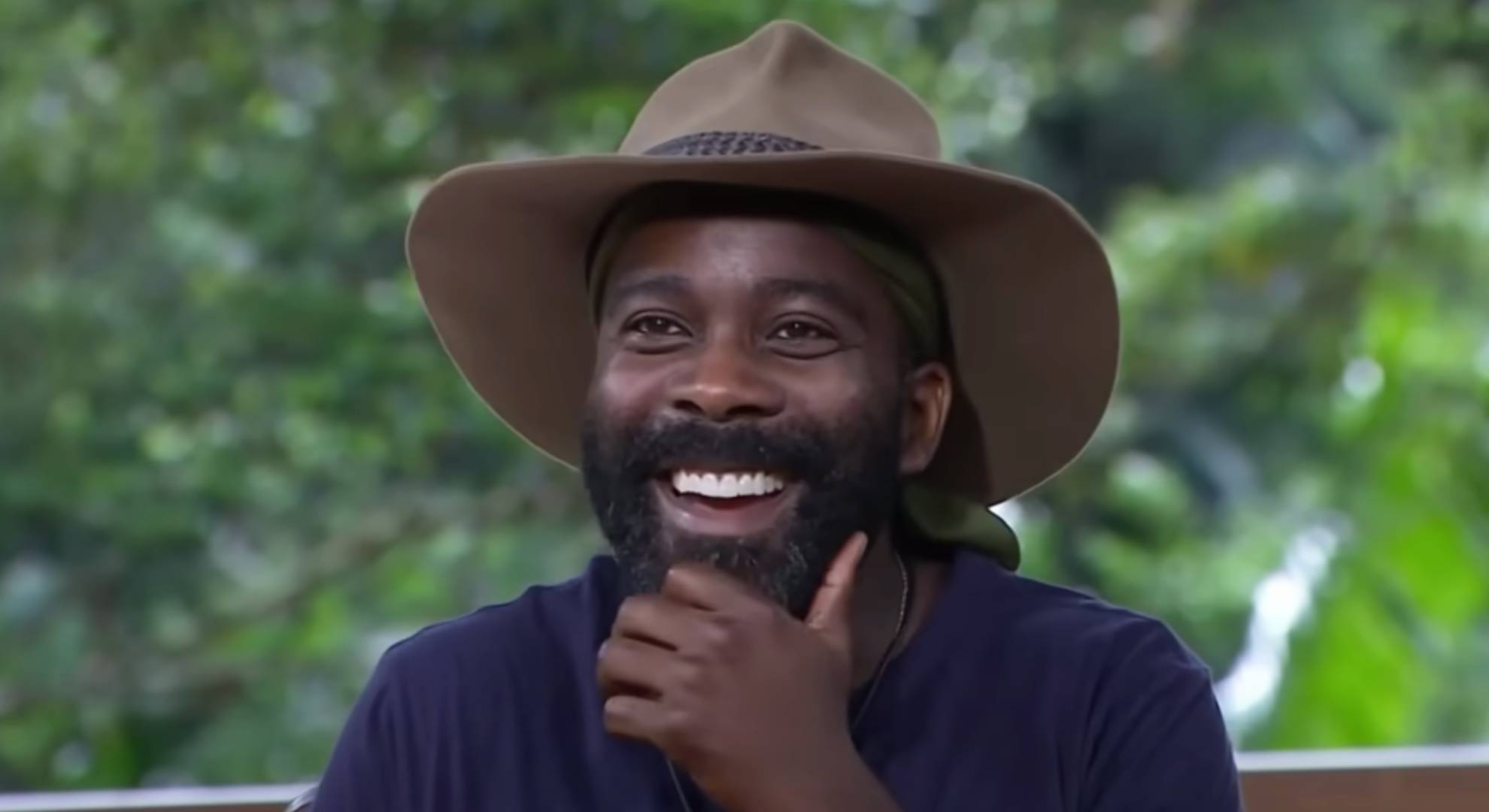 Melvin Odoom looks pleased