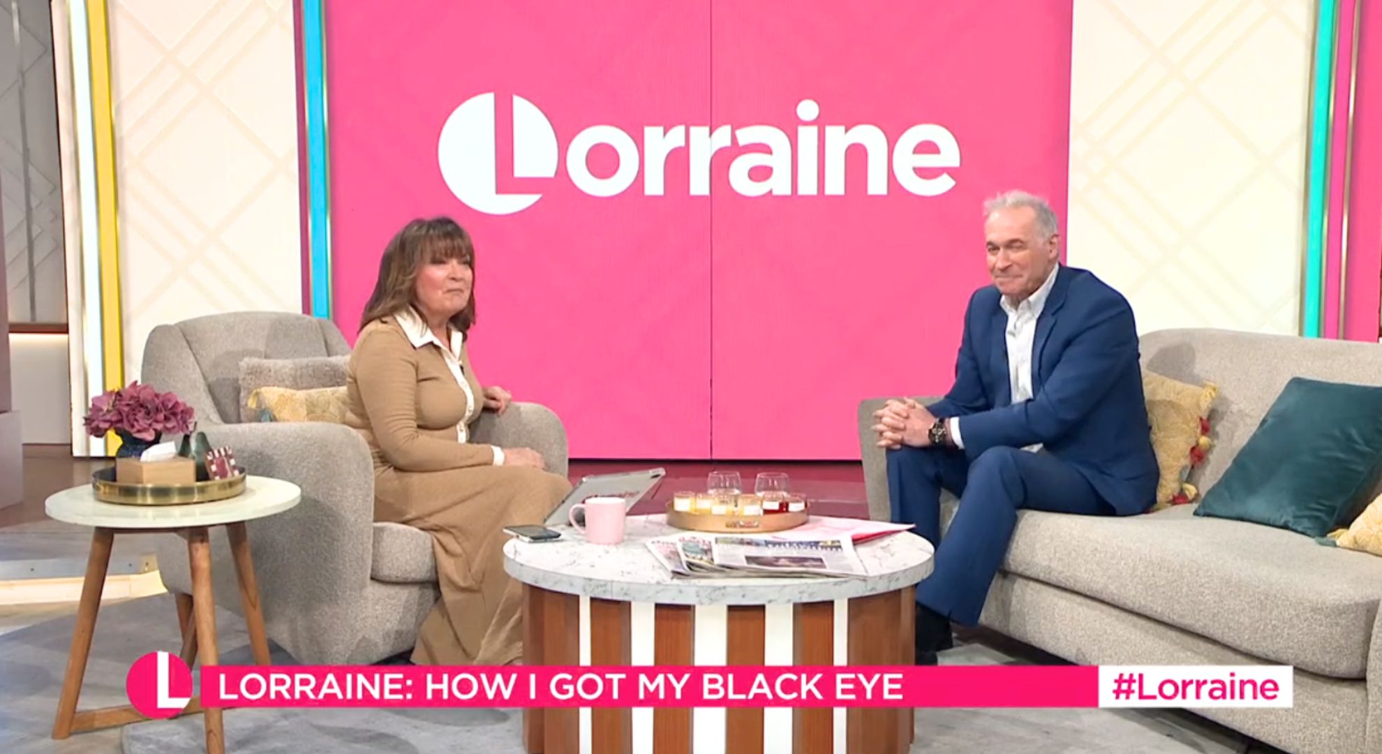 Lorraine on her ITV show