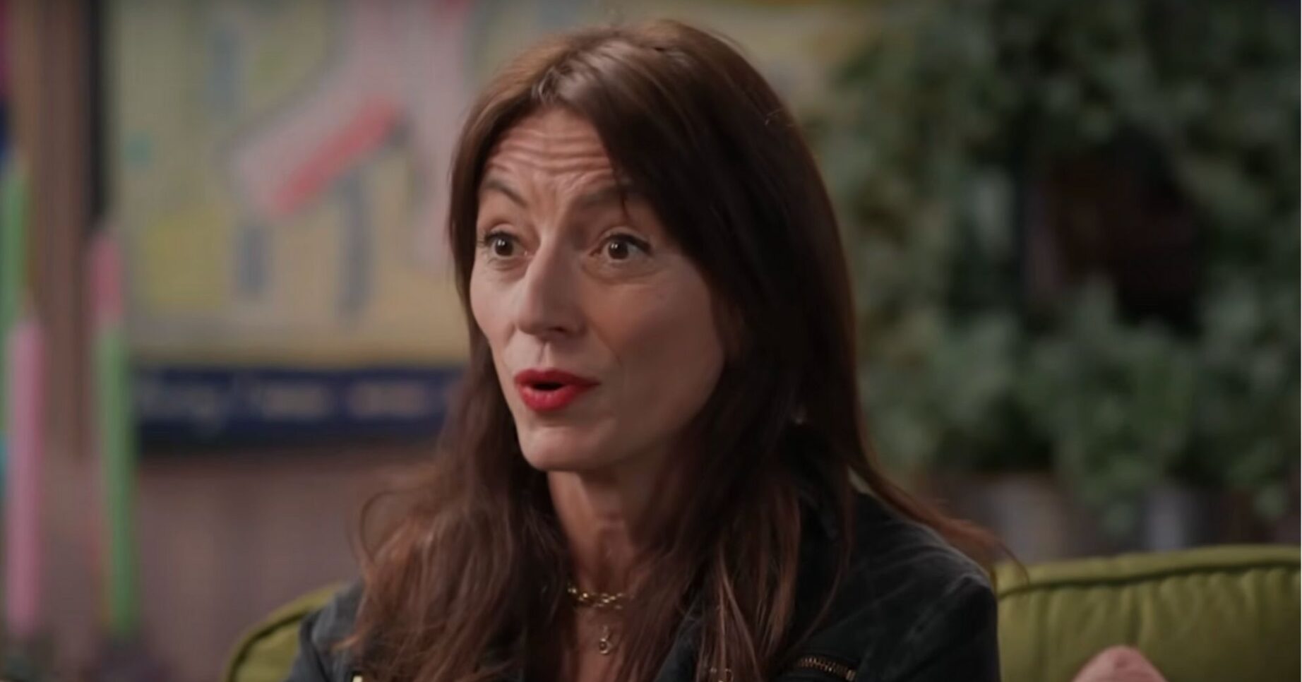 Davina McCall speaking on a podcast