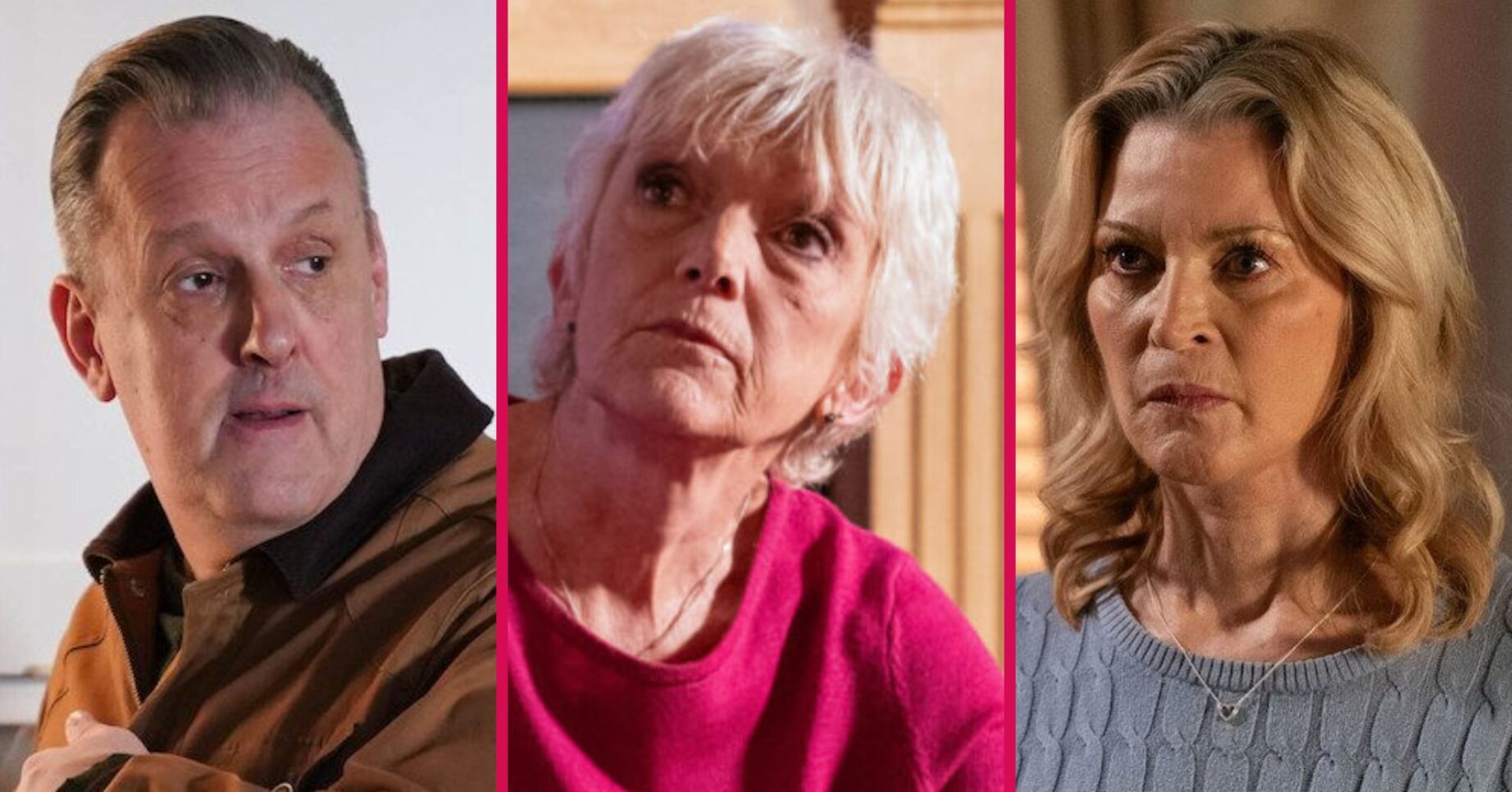 Composite image of Harvey, Jean and Kathy on EastEnders (Credit: BBC/Composite: ED!)