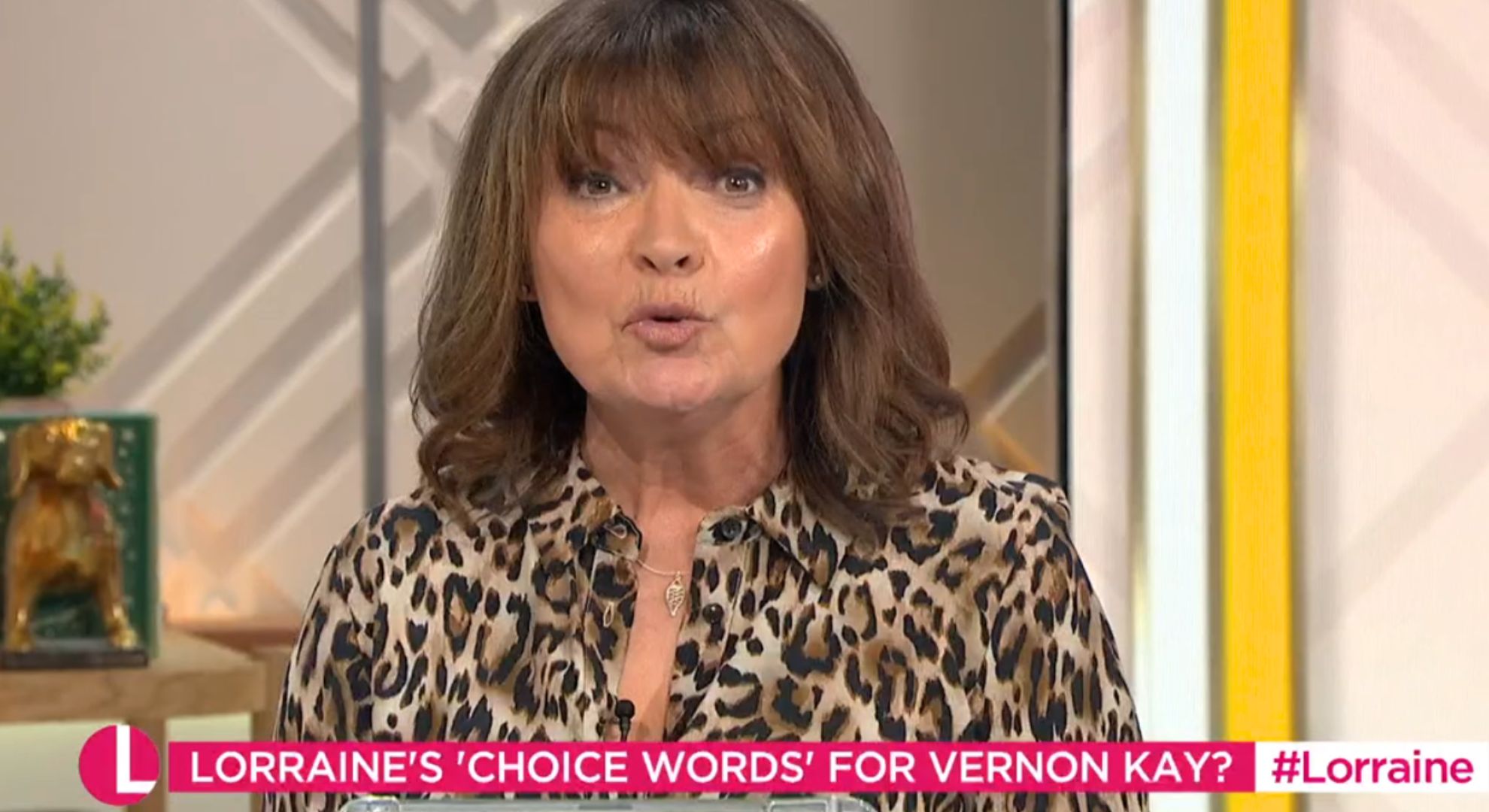 Lorraine on her ITV show