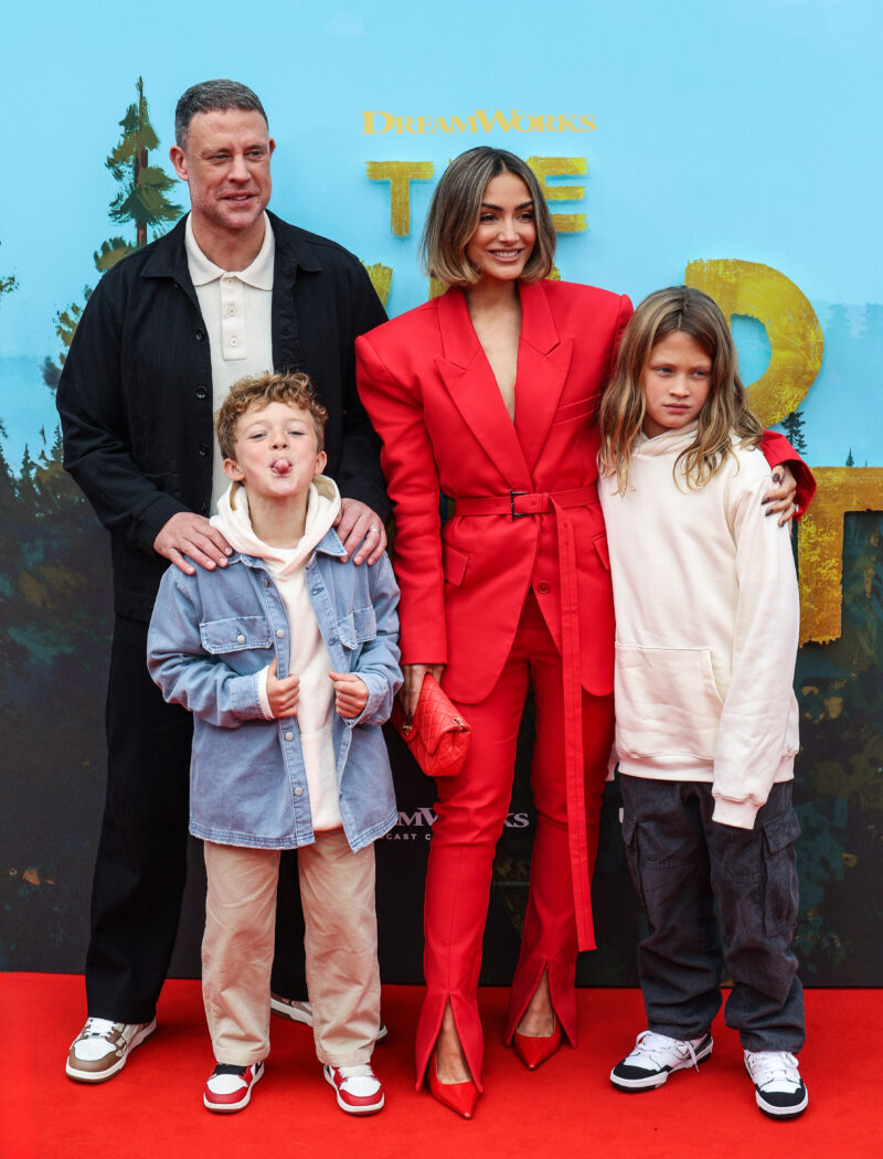 Frankie Bridge and her children