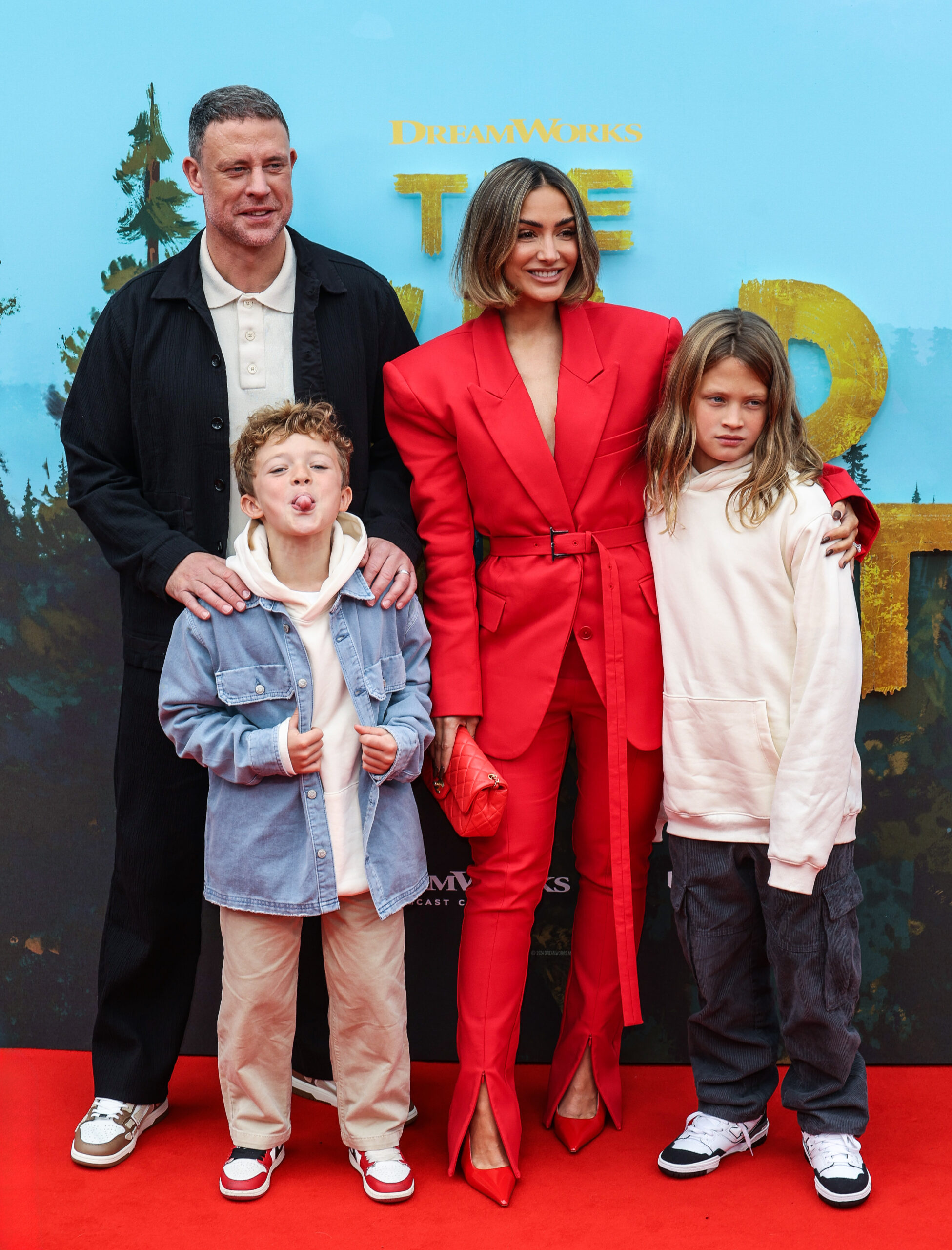 Frankie Bridge and her children