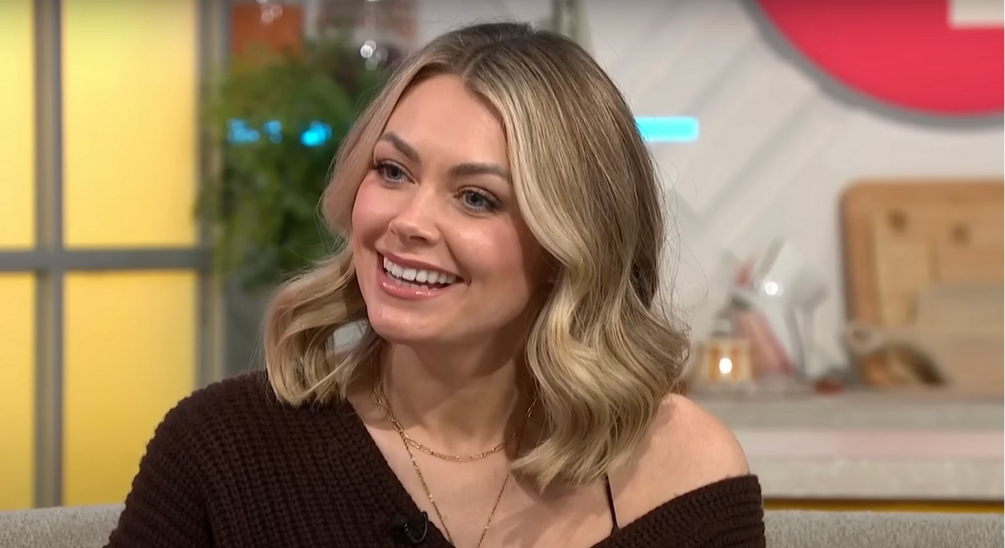 Georgia Jones smiling on Lorraine