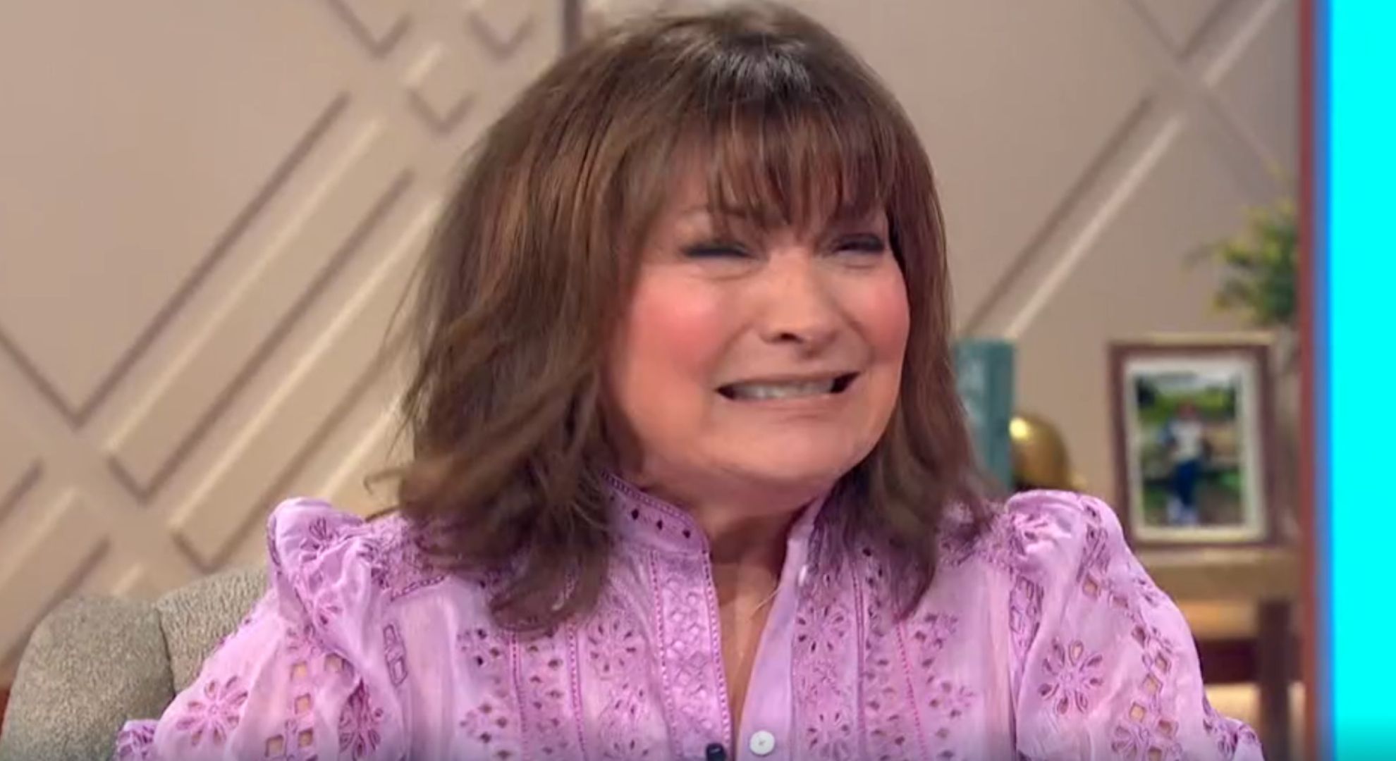 Lorraine Kelly pulling a face