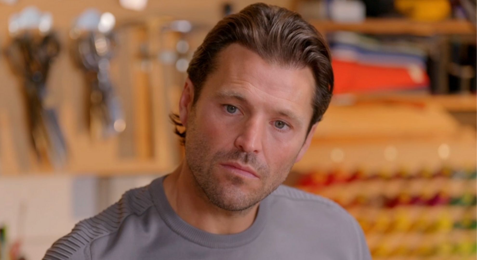 Mark Wright looking serious on Clean It Fix It 