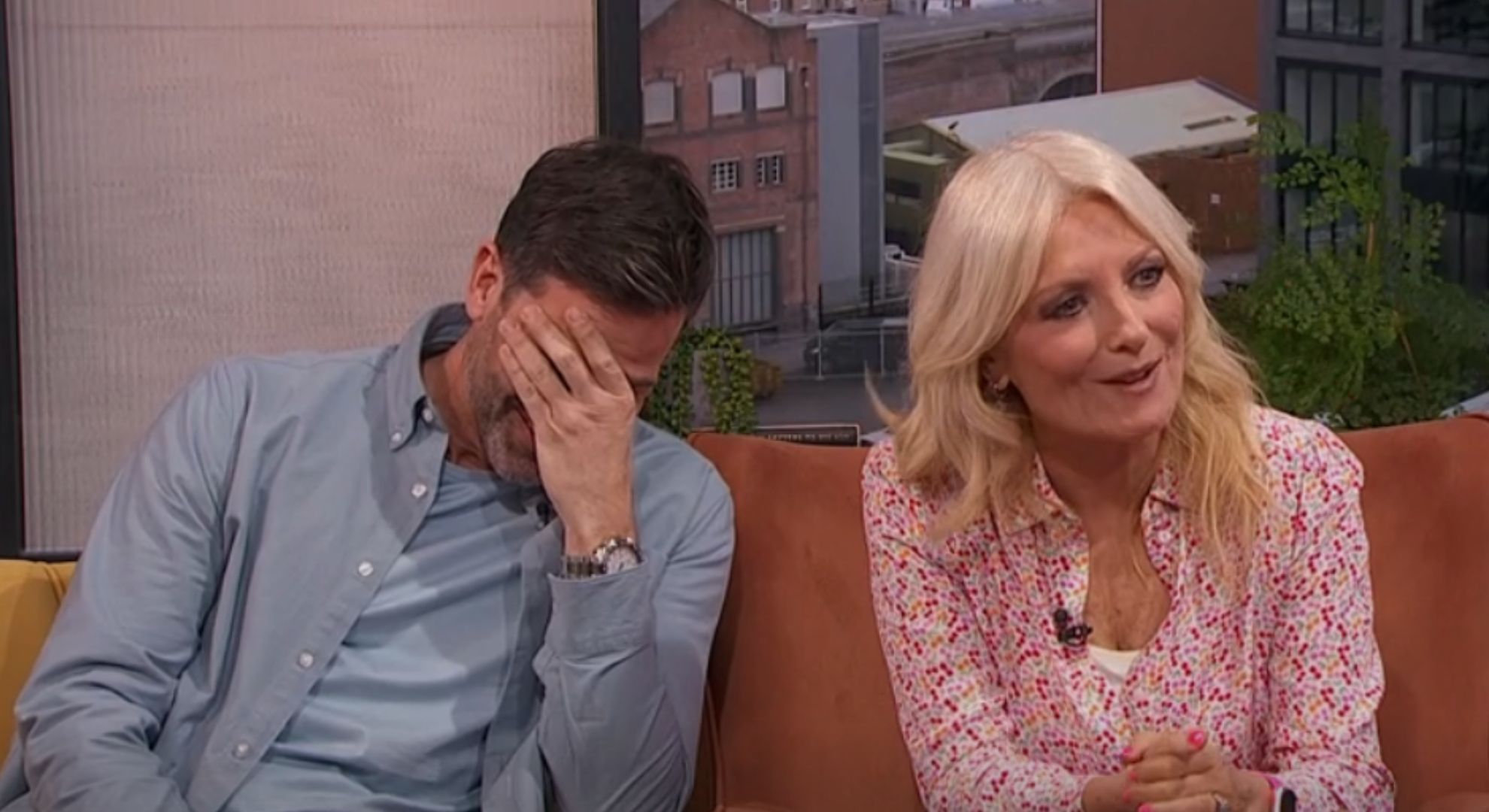 Gethin Jones and Gabby Logan presenting Morning Live