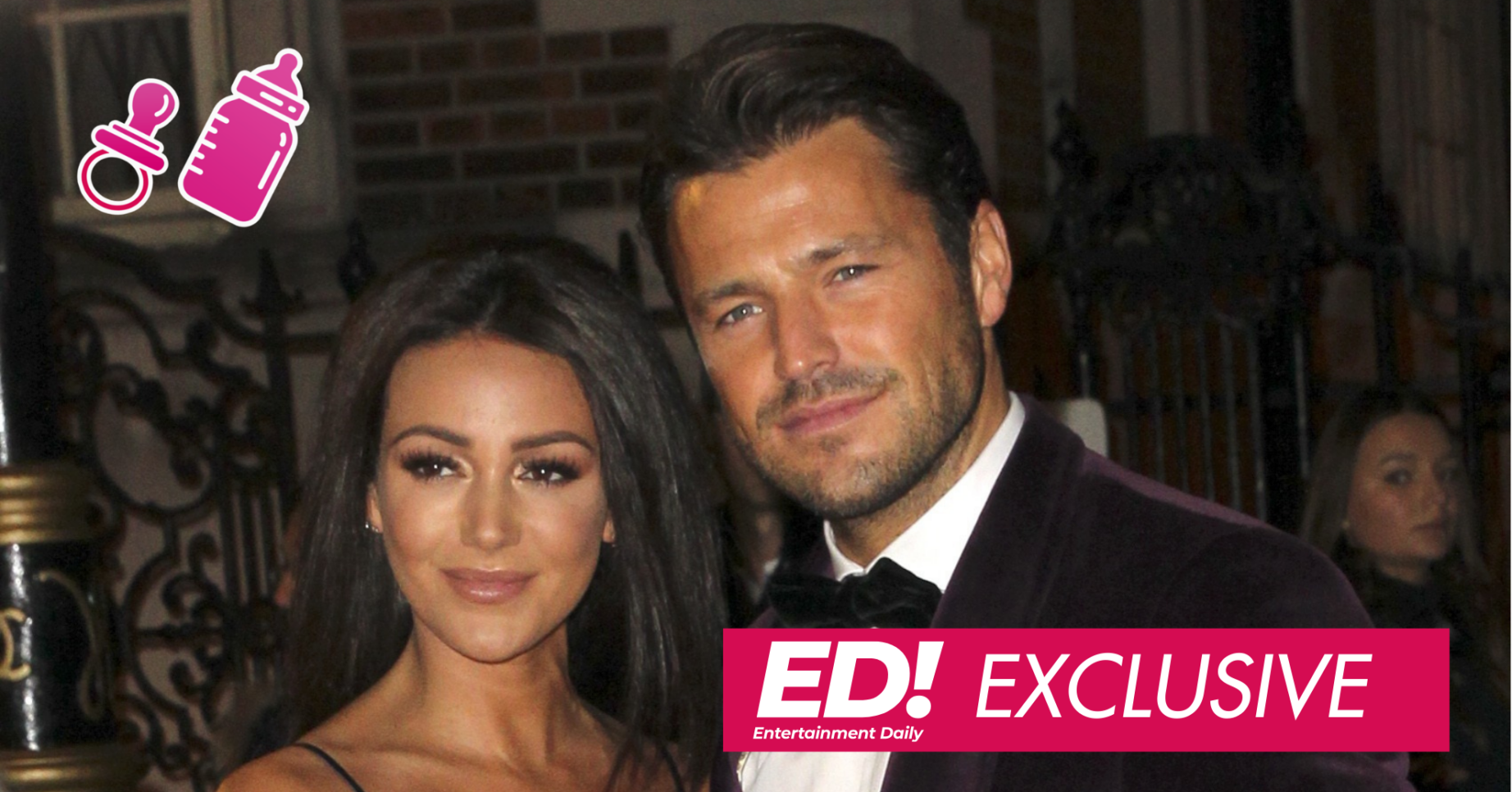 Michelle Keegan and Mark Wright smiling
