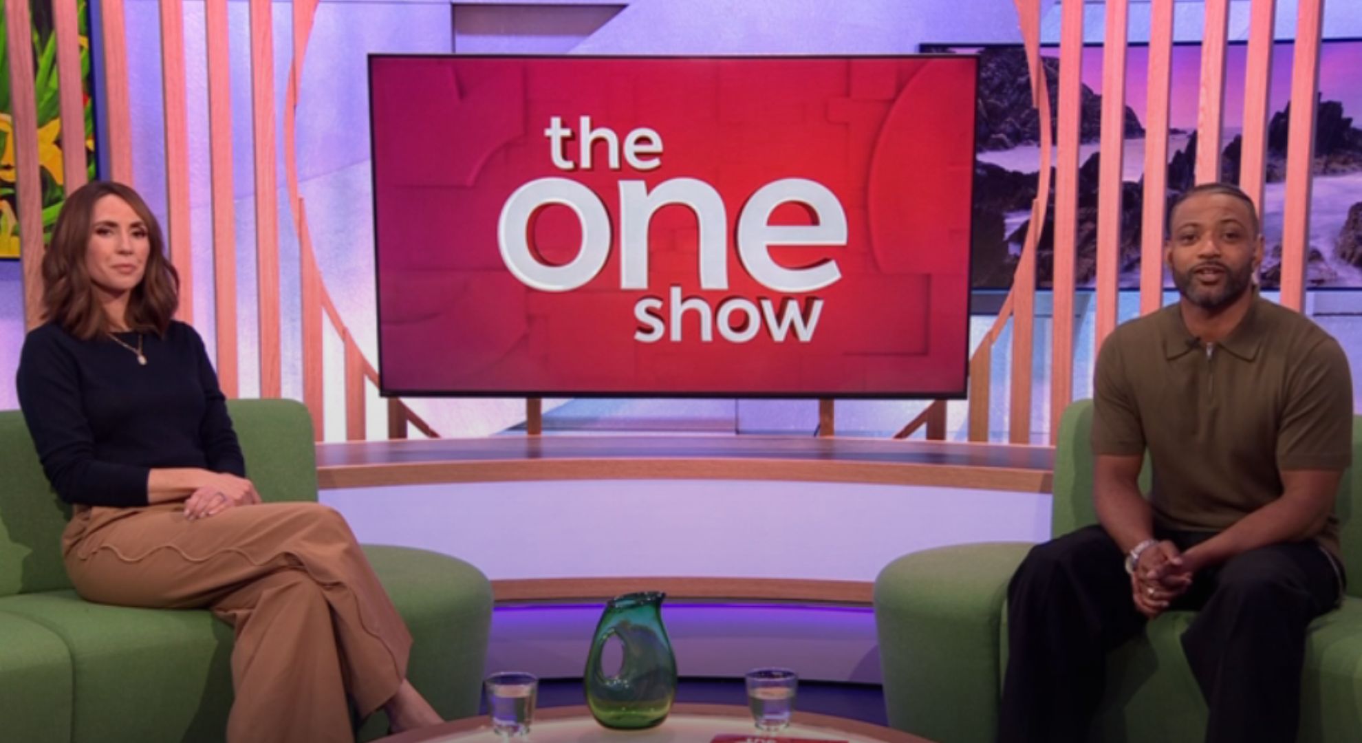 Alex Jones and JB Gill presenting The One Show 