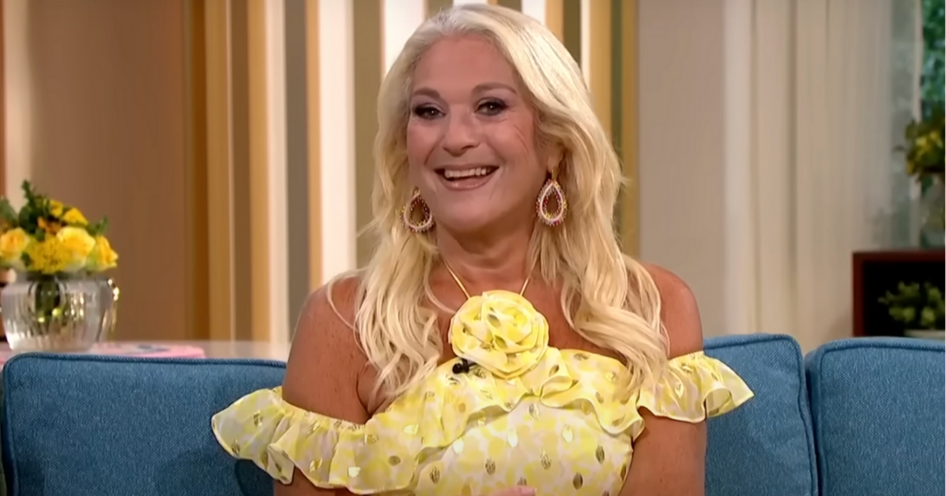 Vanessa Feltz smiling on This Morning