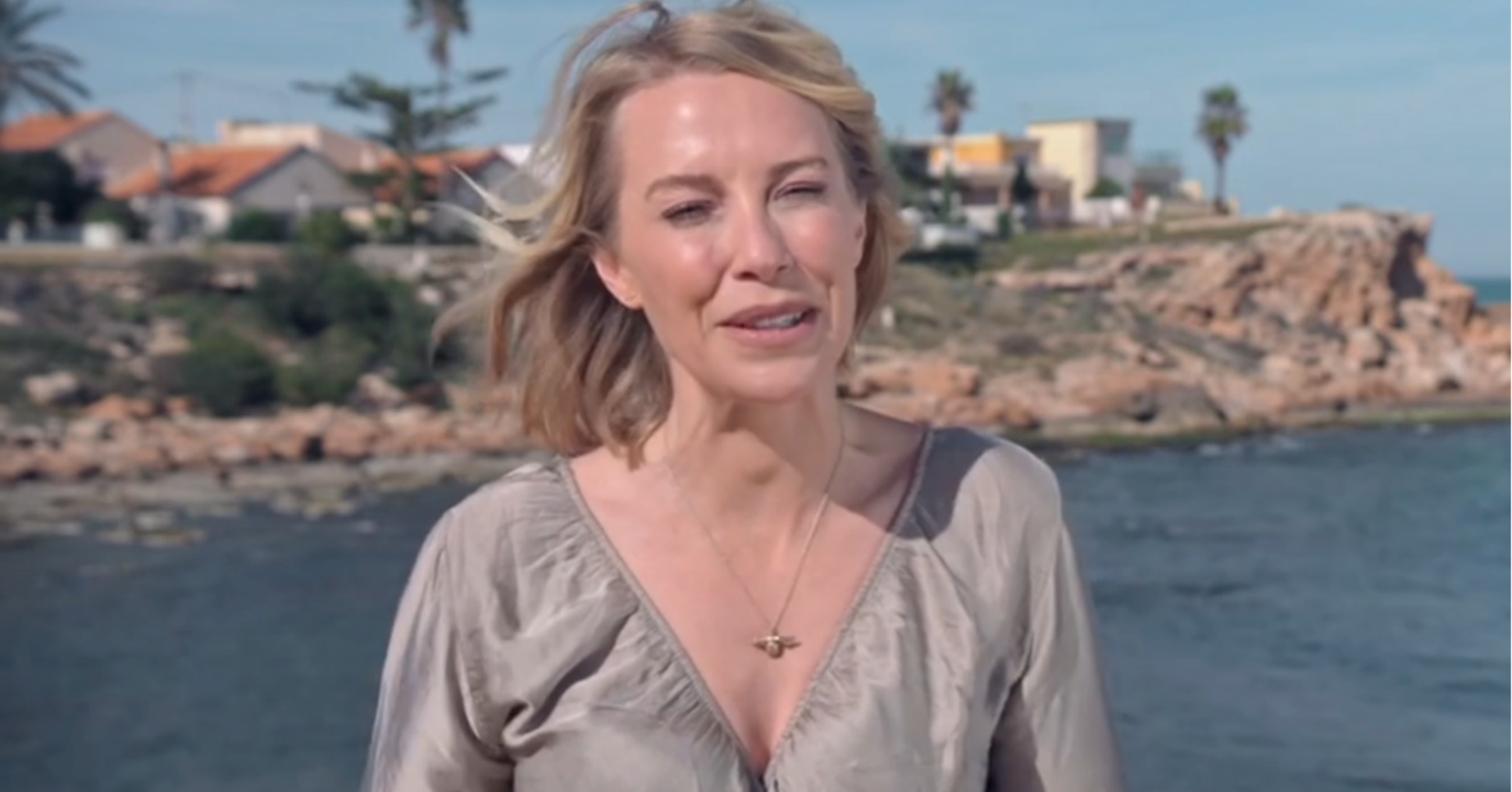 Laura Hamilton smiling on A Place in the Sun