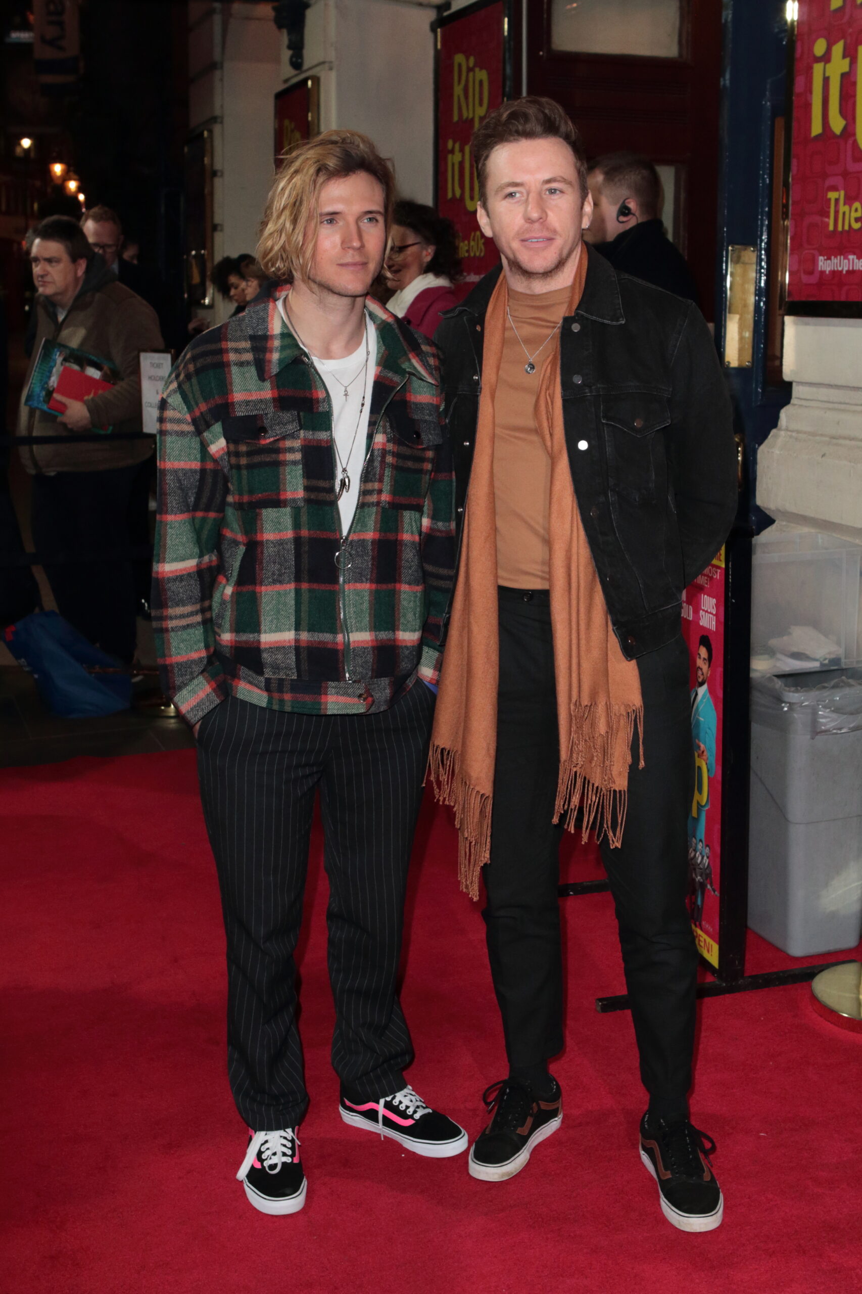 Dougie Poynter and Danny Jones on the red carpet 
