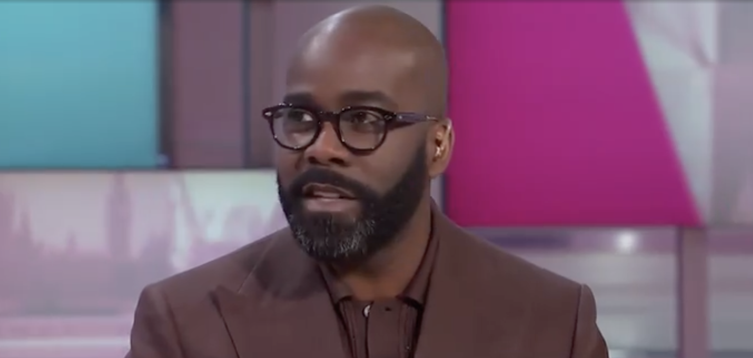 Melvin Odoom looks shocked on GMB 